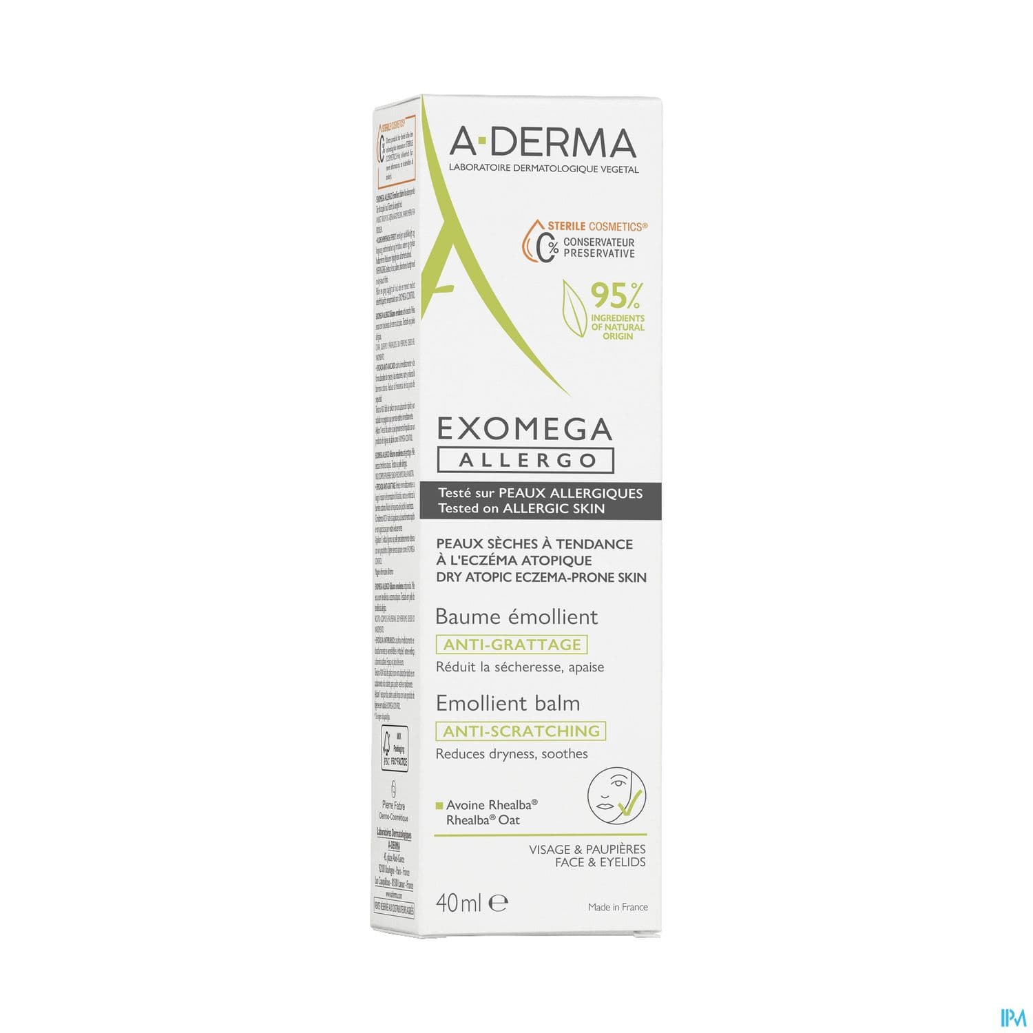 A-DERMA EXOMEGA ALLERGO 40ML