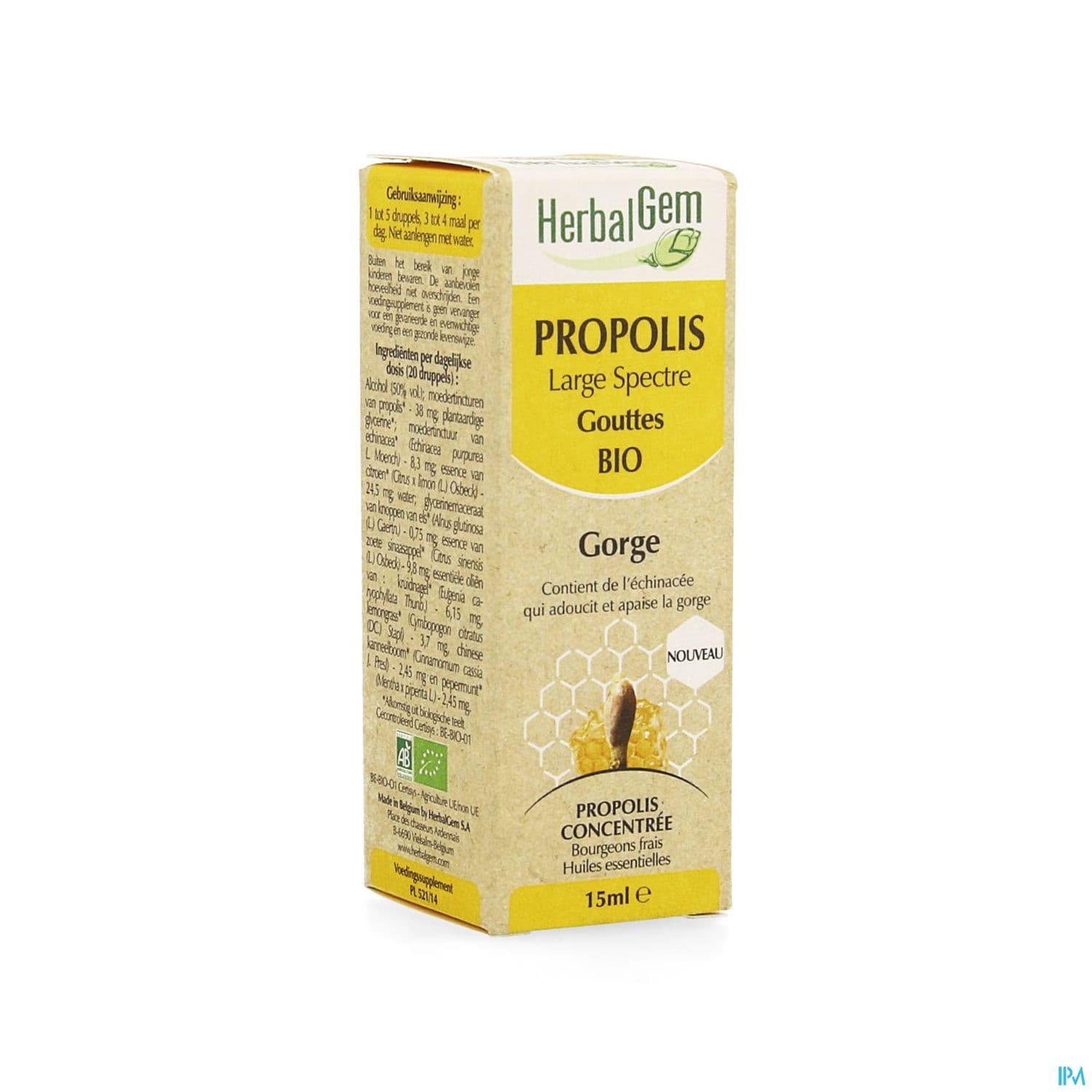 Herbalgem Propolis Large Spectrum Bio Fl Gutt 15ml