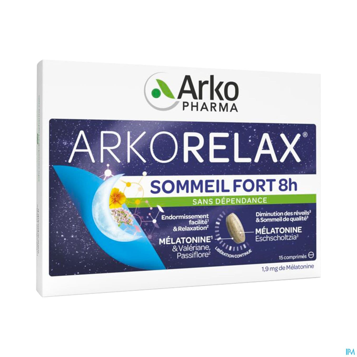 Arkopharma Arkorelax Sommeil Fort 8h Comprime 15