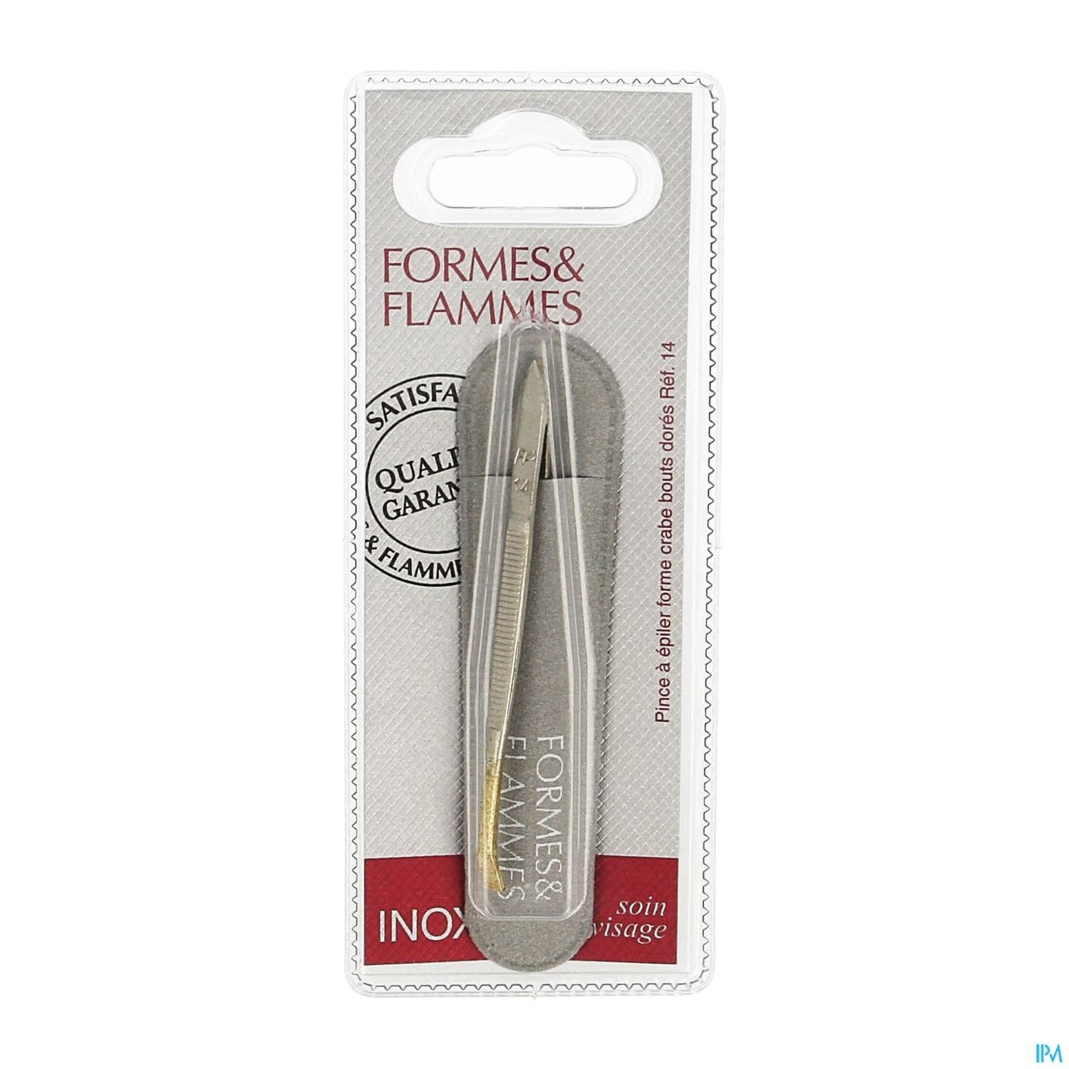 Laboratoires Gilbert Formes Et Flammes Pince A Epiler Bout Dore Crabe Ref14