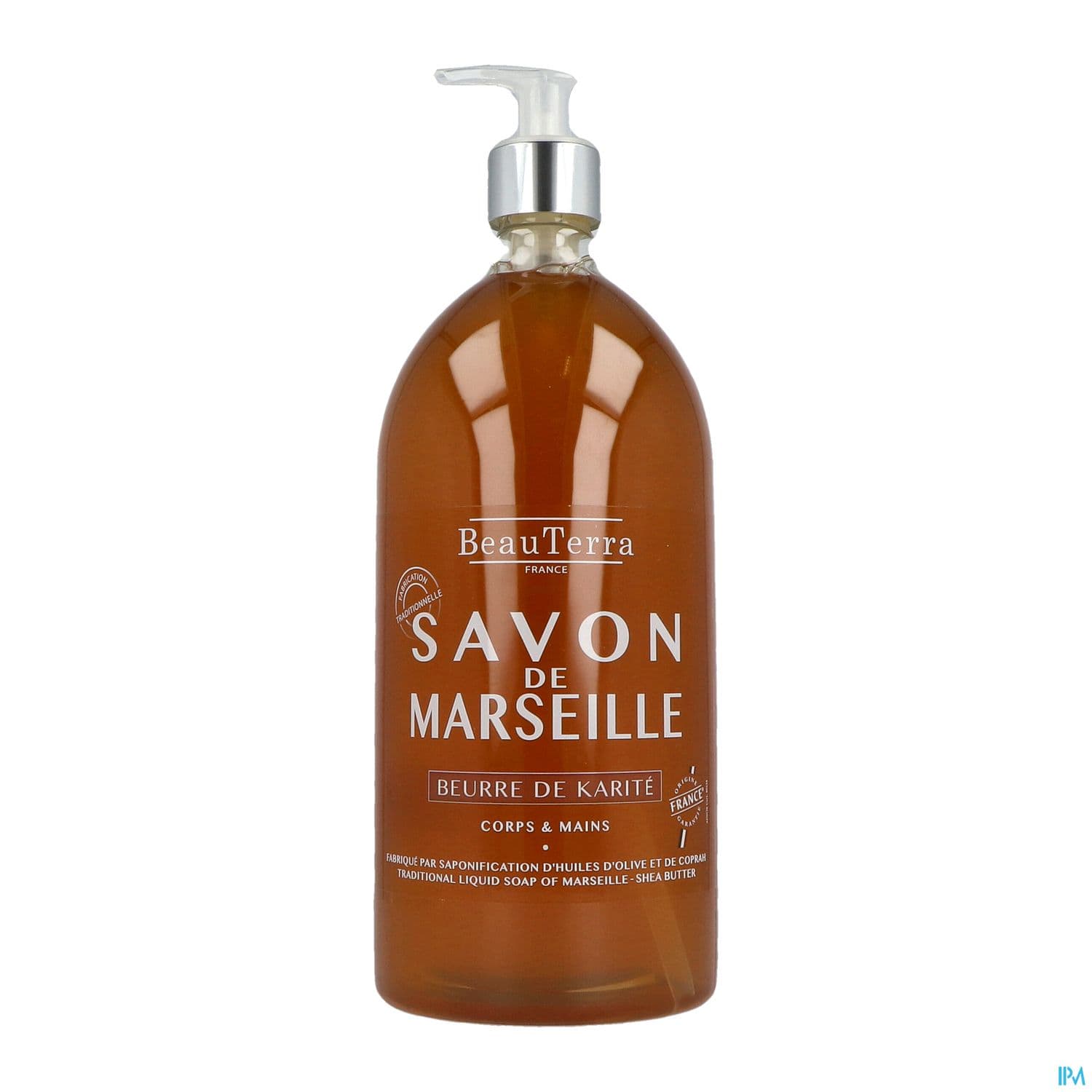 Beauterra Savon Liquide De Marseille Beurre De Karite 1l