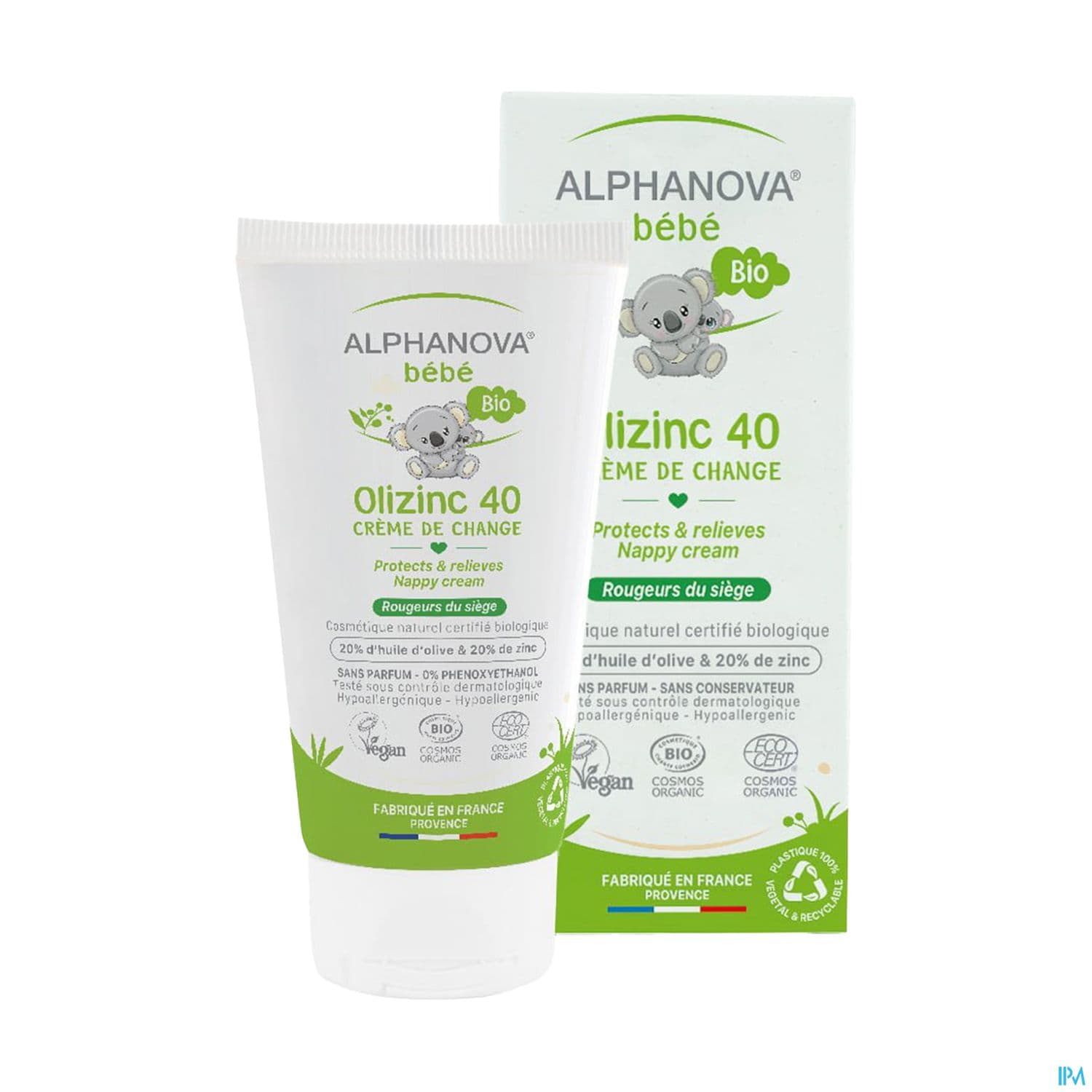 Alphanova Bebe Olizinc Creme Change Bio 50g