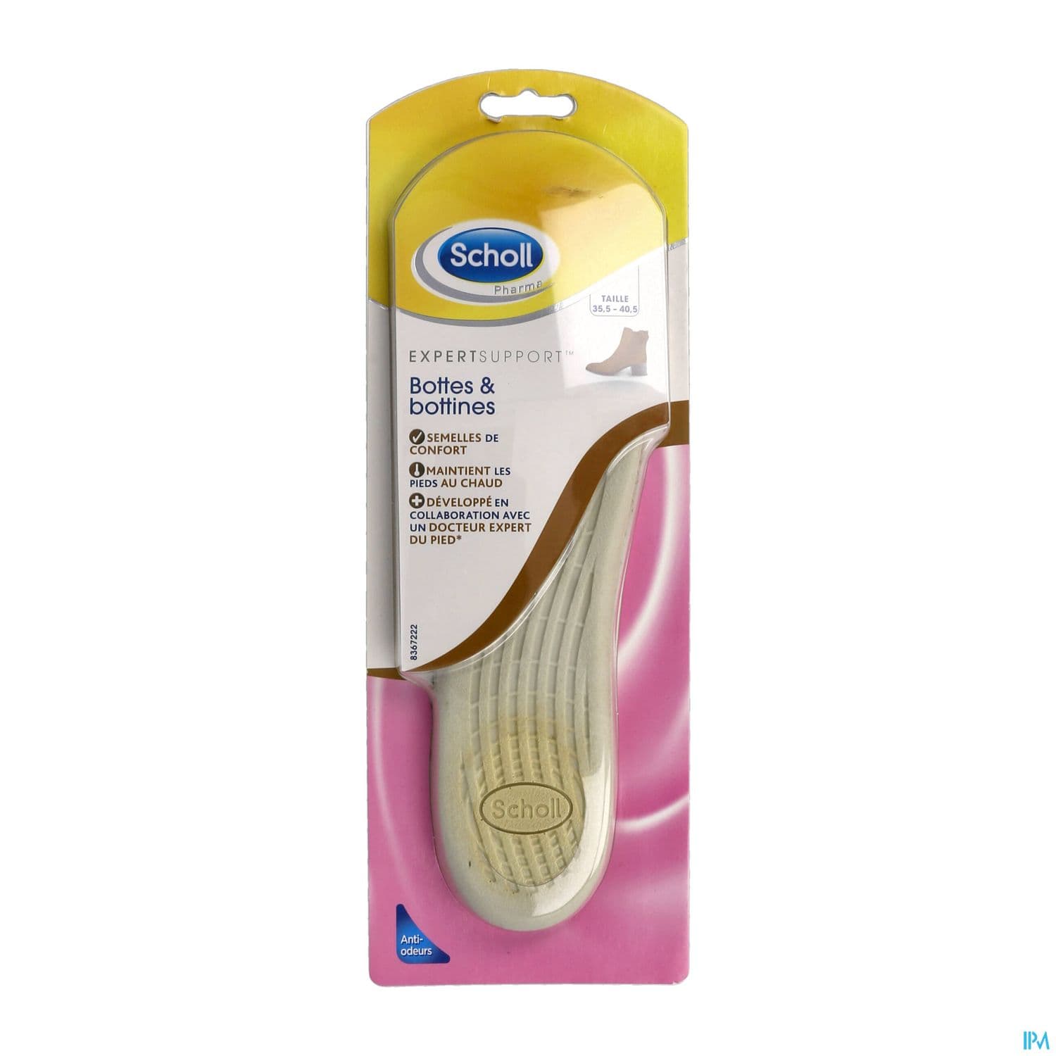 Scholl Semelle Botte Bottine X2