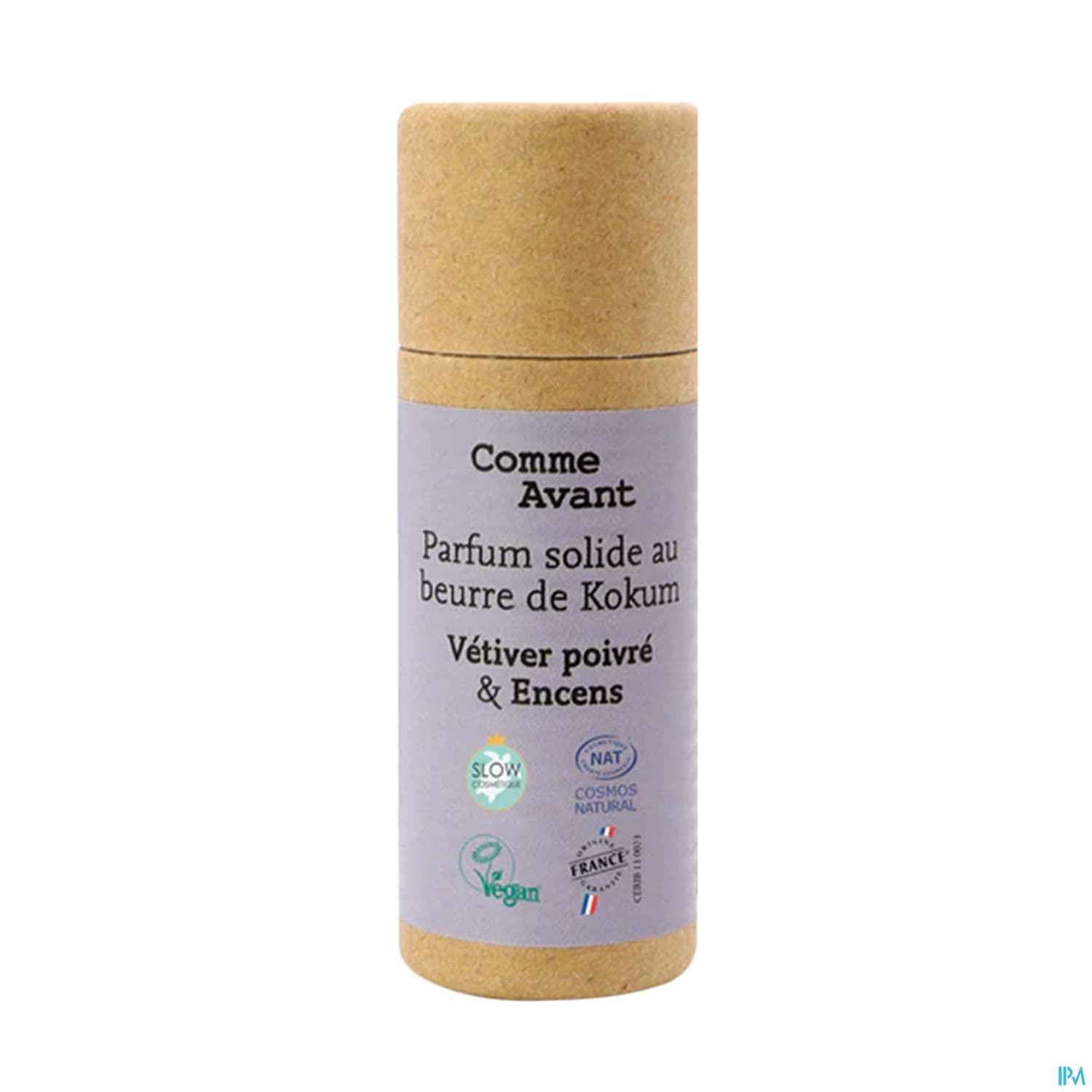 Comme Avant Parfum Solide Au Beurre De Kokum - Vetiver Poivre Encens 20g — Pharmacie aux enfants
