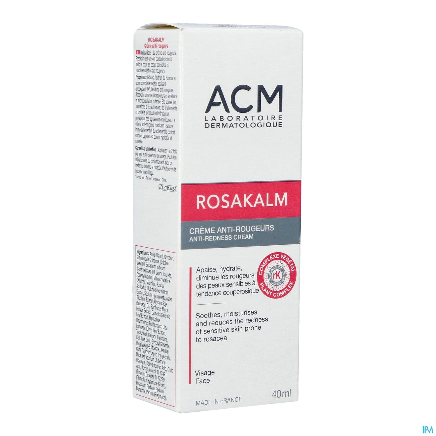ROSAKALM CR A/ROUGEUR 40ML — Pharmacie Capucins Pharma