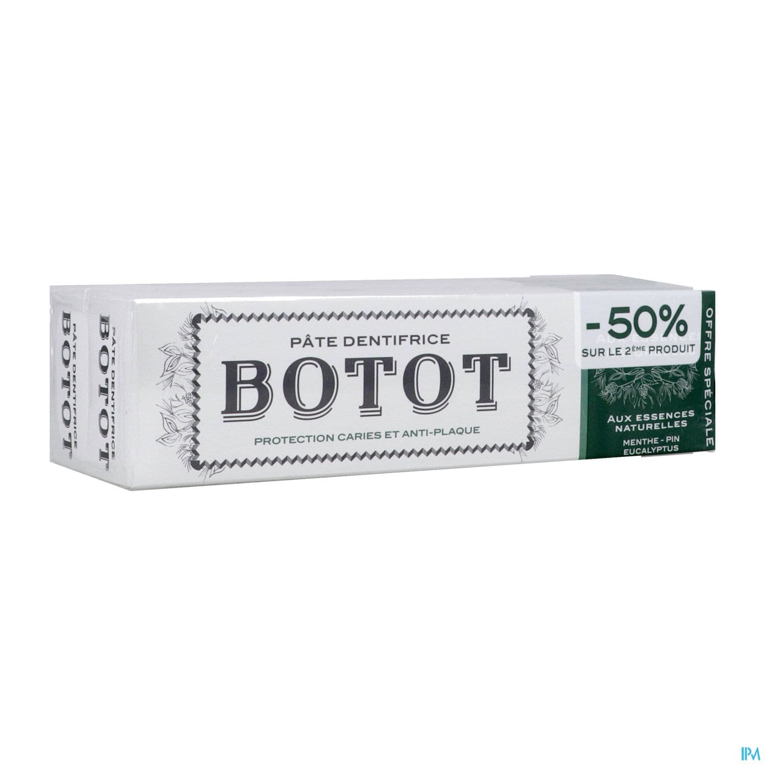Botot Dentifrice Menthe Pin Eucalyptus 75ml X2 — Pharmacie Pharmavance Auteuil