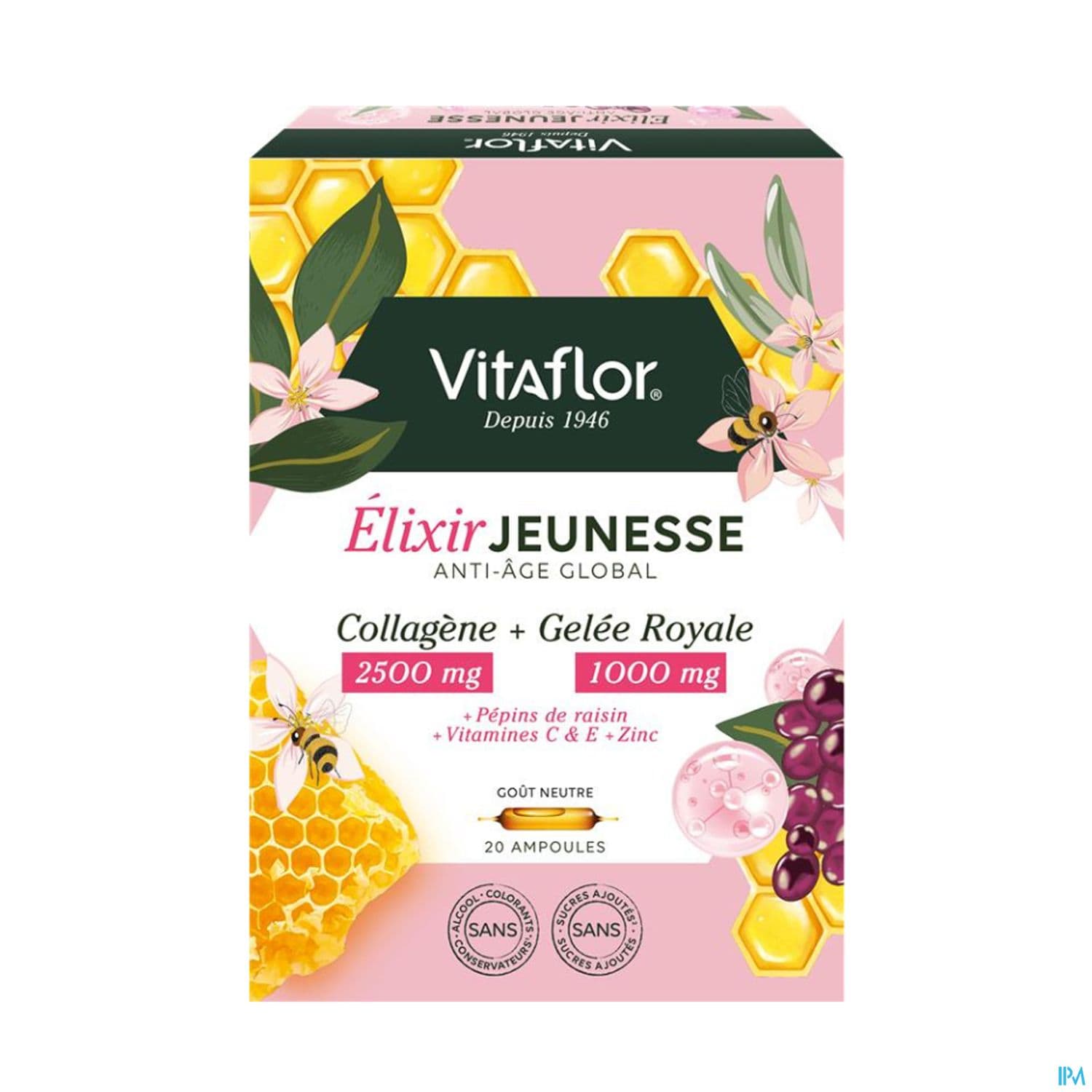 Vitaflor Gelee Royale Elixir Jeunesse Ampoule 15ml 20 — Pharmacie Du Pont Nely - Trouville-sur-Mer
