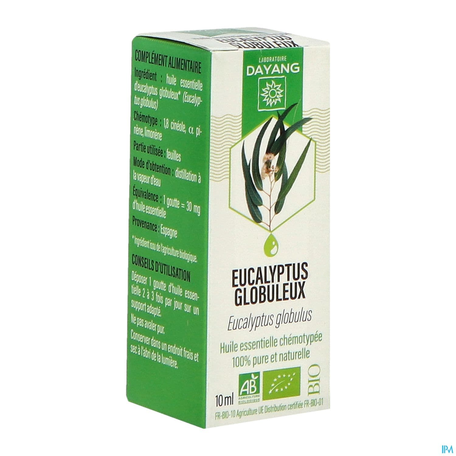 Dayang Huile Essentielle Eucalyptus Globuleux Bio 10ml