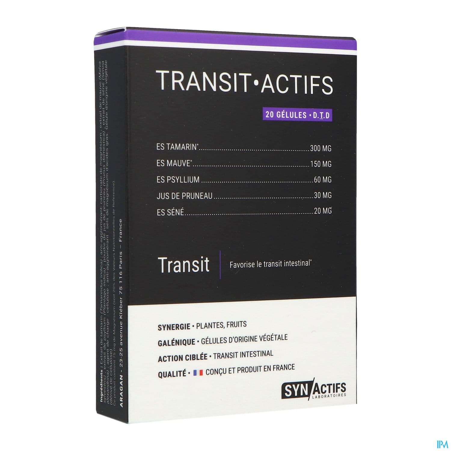 Synactifs Transit Actifs Gelule 20