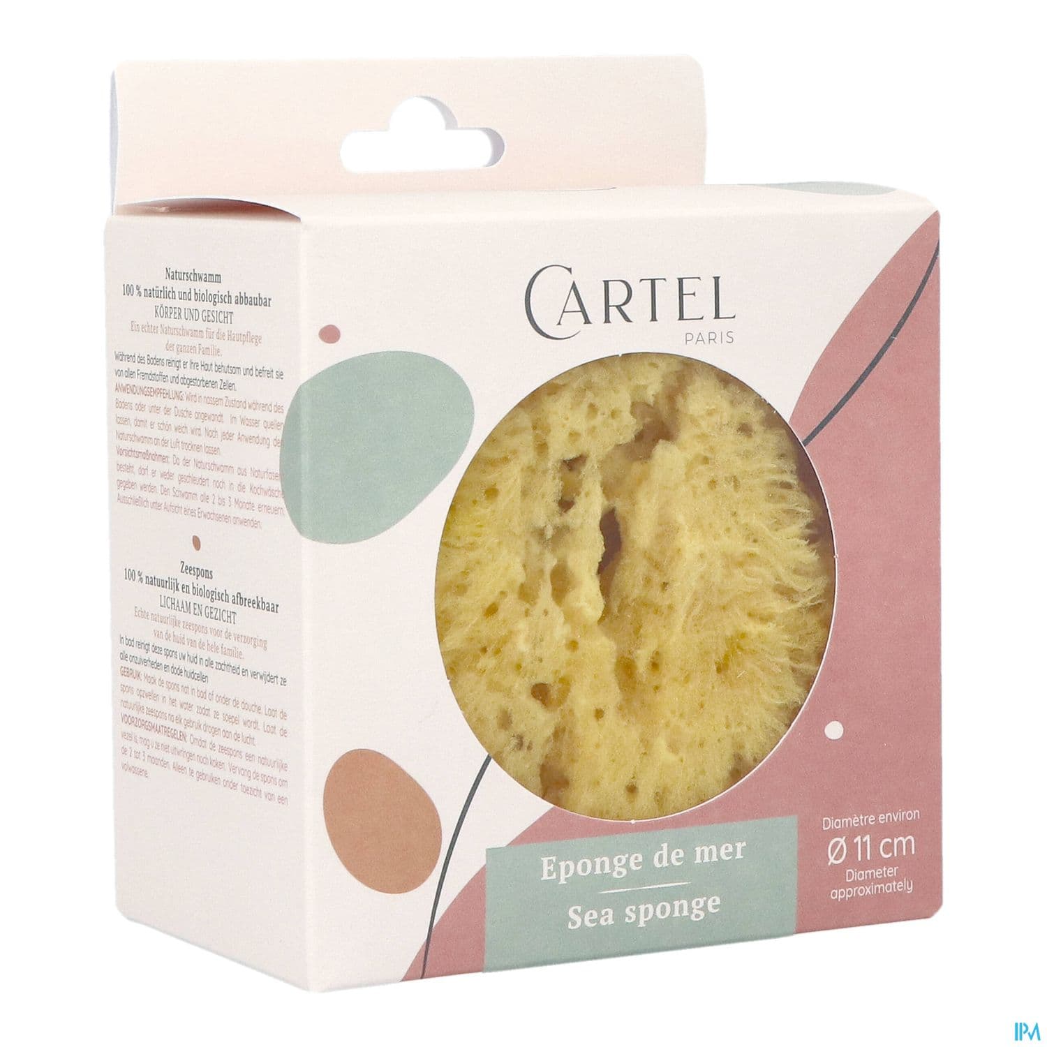 Vitry Cartel Eponge Mer Naturelle 11cm