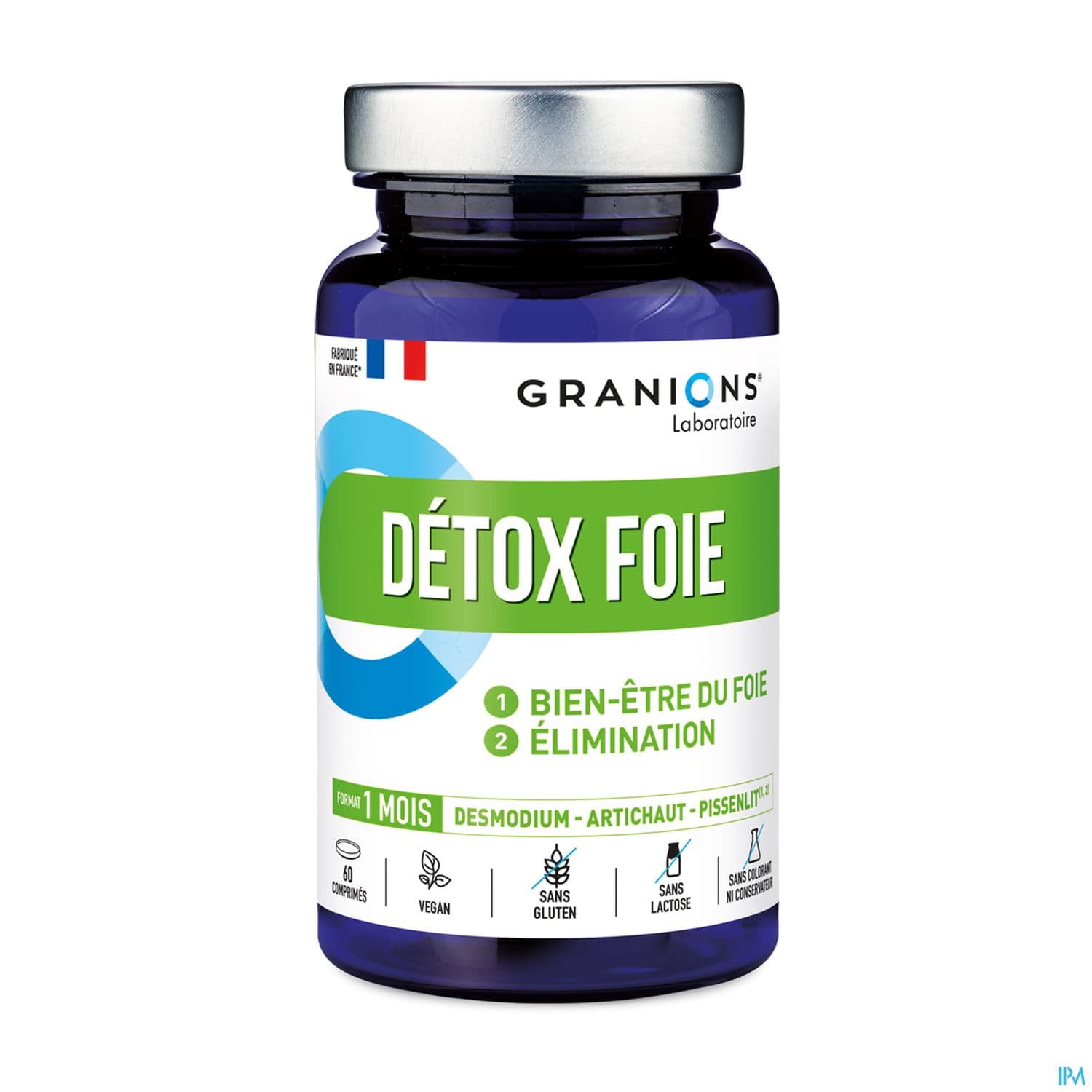 Granions Detox Foie 1000mg Bien Etre Du Foie Elimination Comprime 60