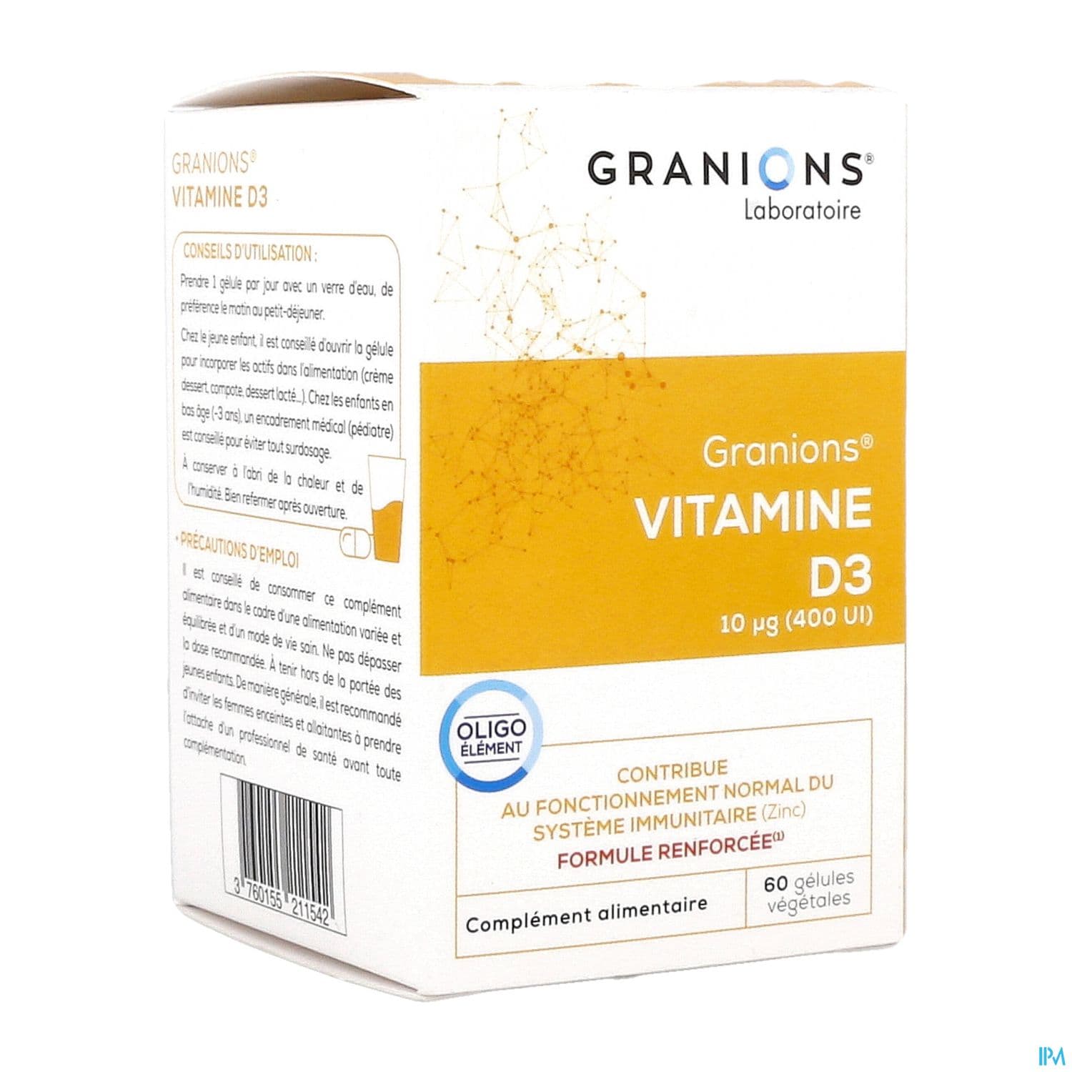 GRANIONS VIT D3 GELUL 60