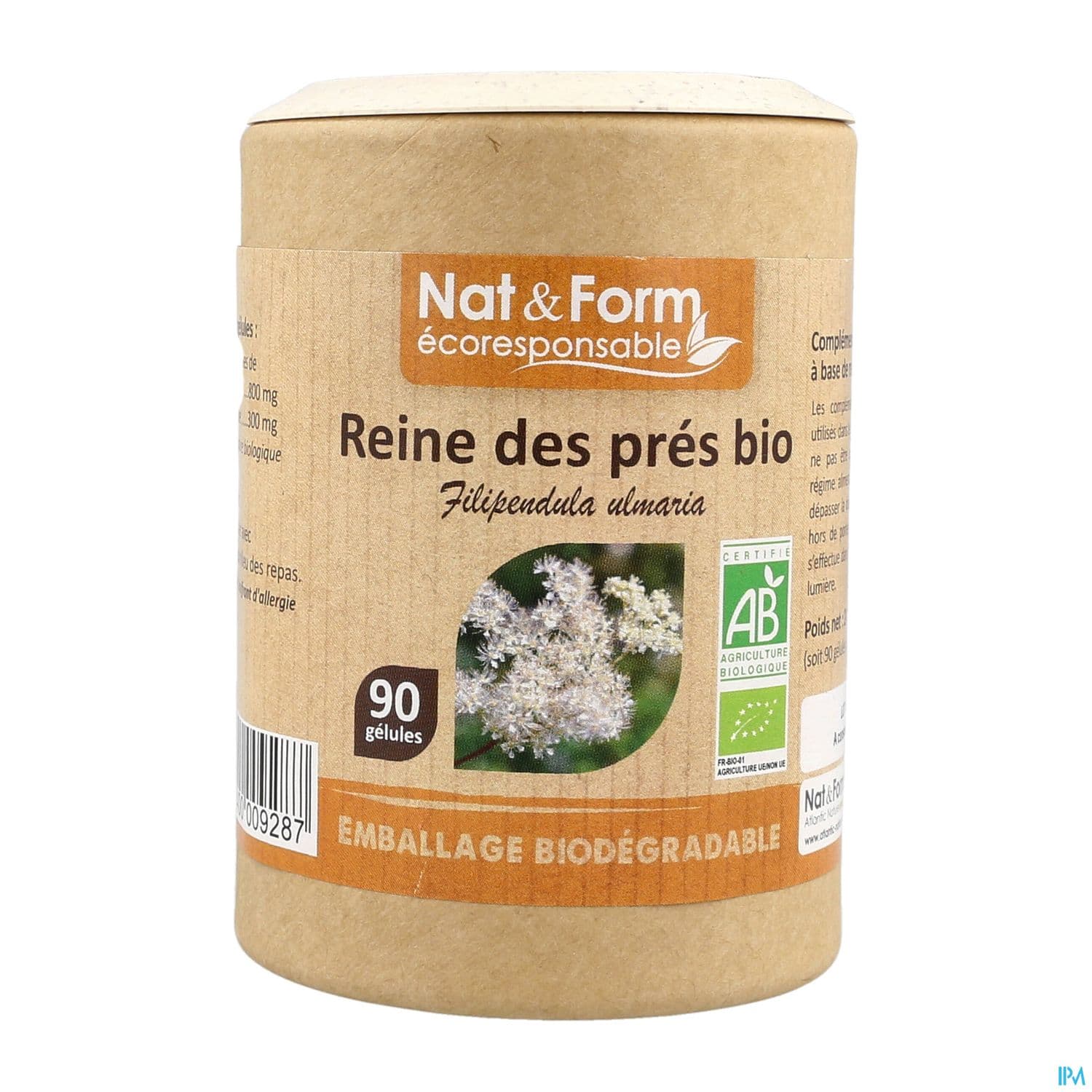 Nat Et Form Ecoresponsable Reine Des Pres Bio Gelule Vegetale 90