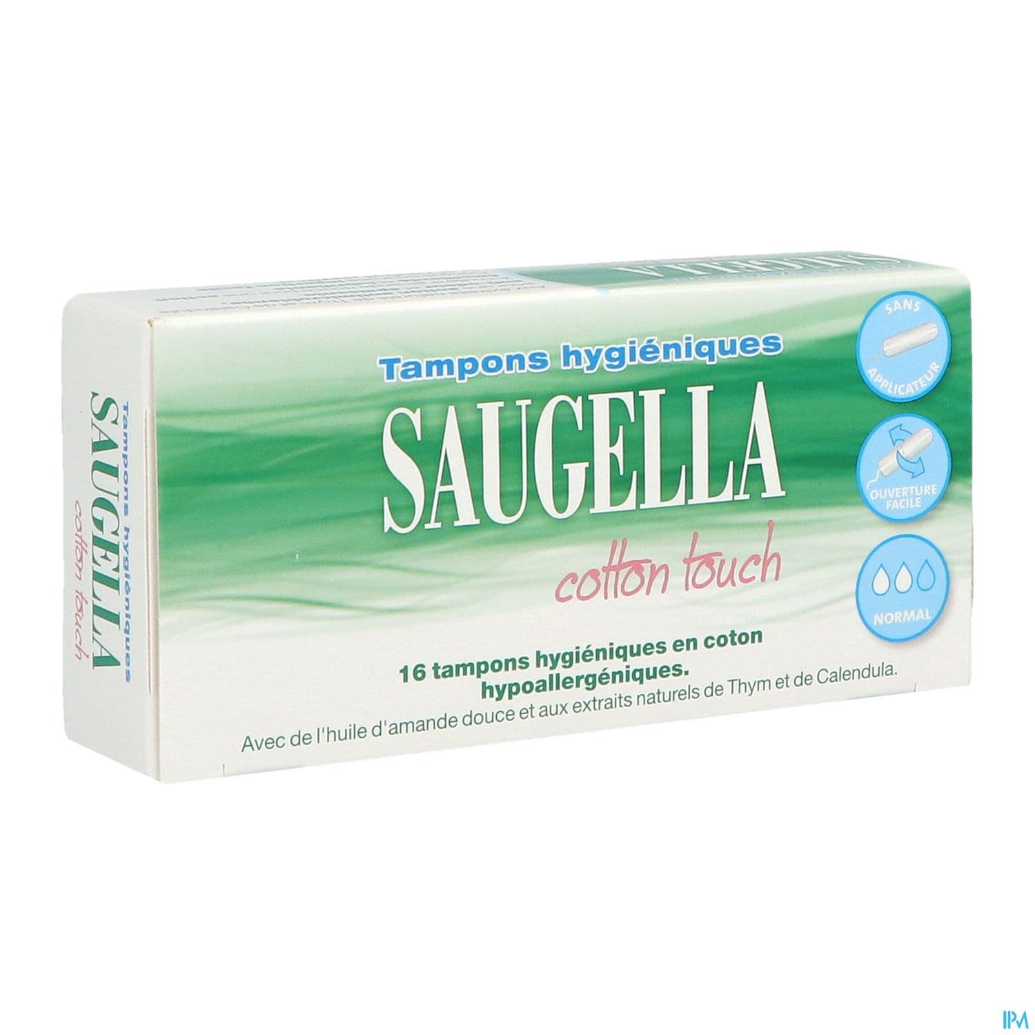SAUGELLA COT TOUCH TAMP NORMAL 16