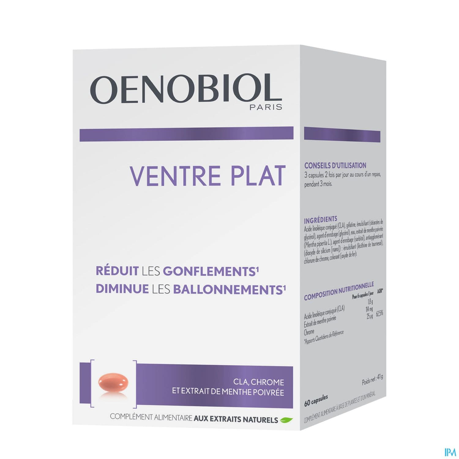 Oenobiol Femme 45+ Ventre Plat Capsule 60