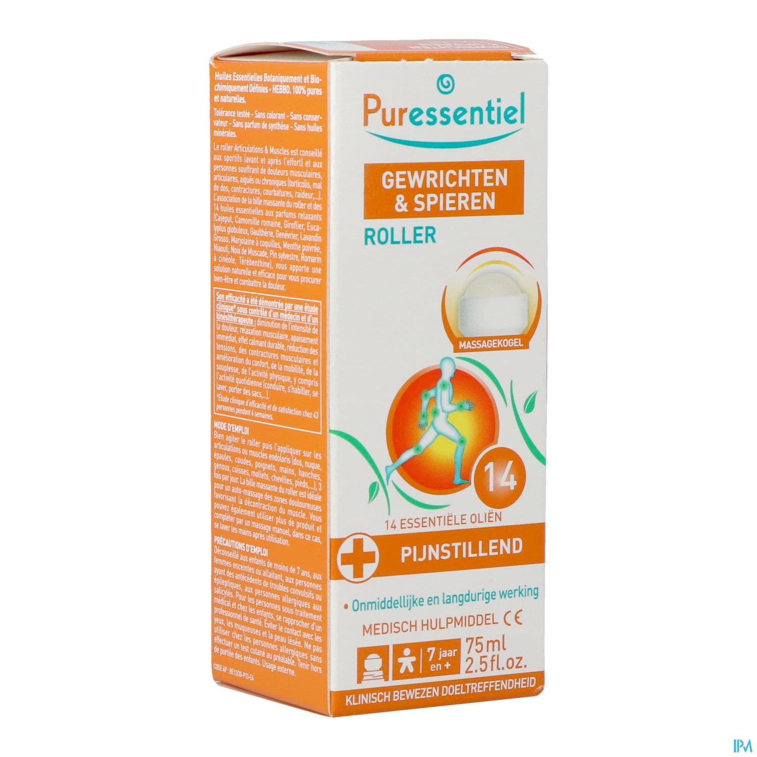 Puressentiel Roller Articulations Muscles Aux 14 Huile Essentielle 75ml
