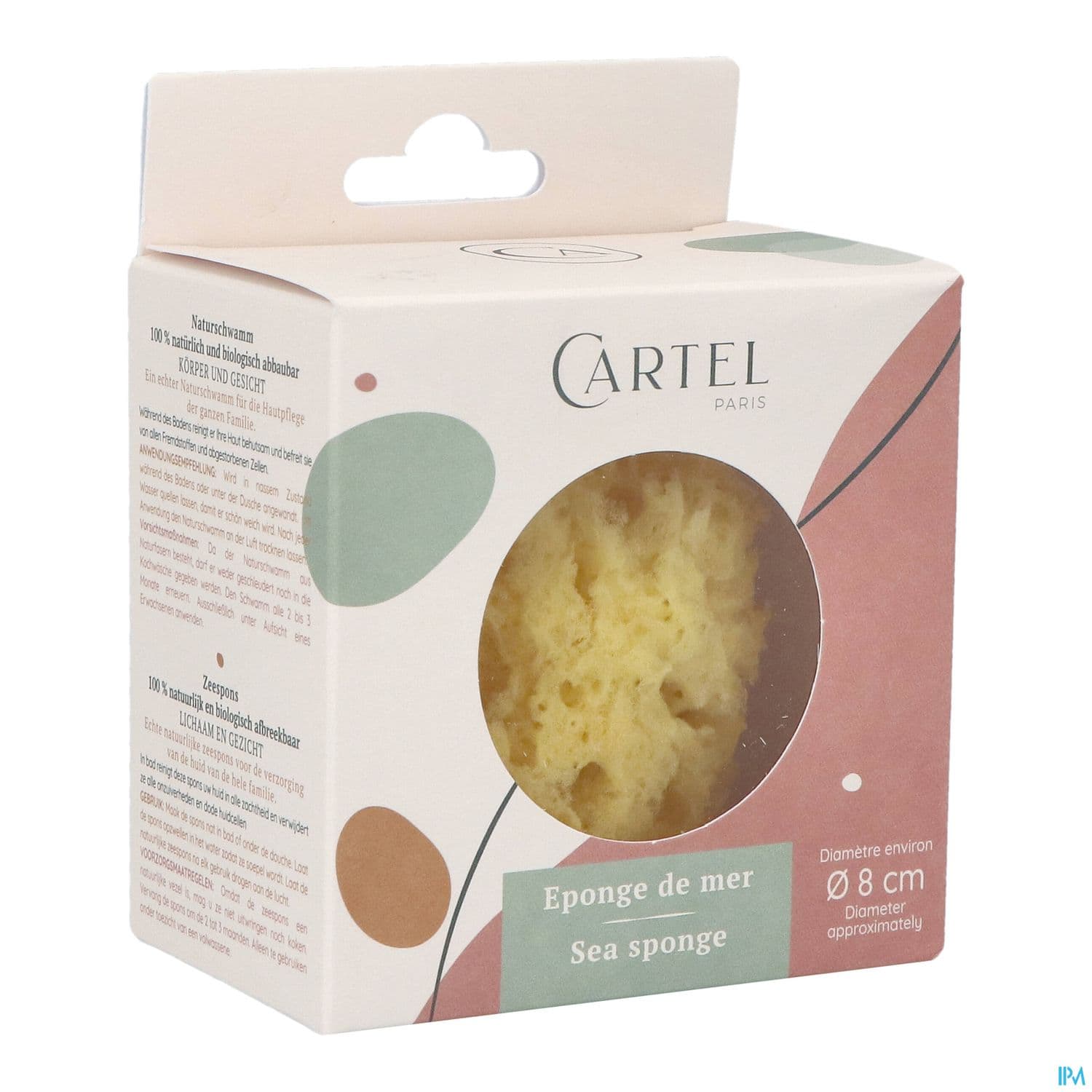 CARTEL EPONGE MER NATUREL 8CM