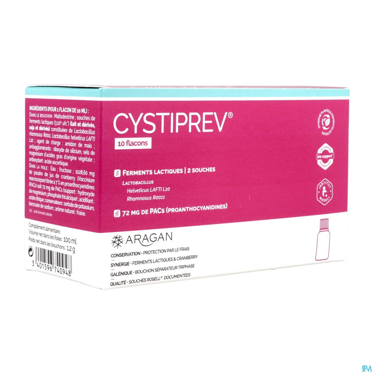 ARAGAN CYSTIPREV 10 DOSES/10ML