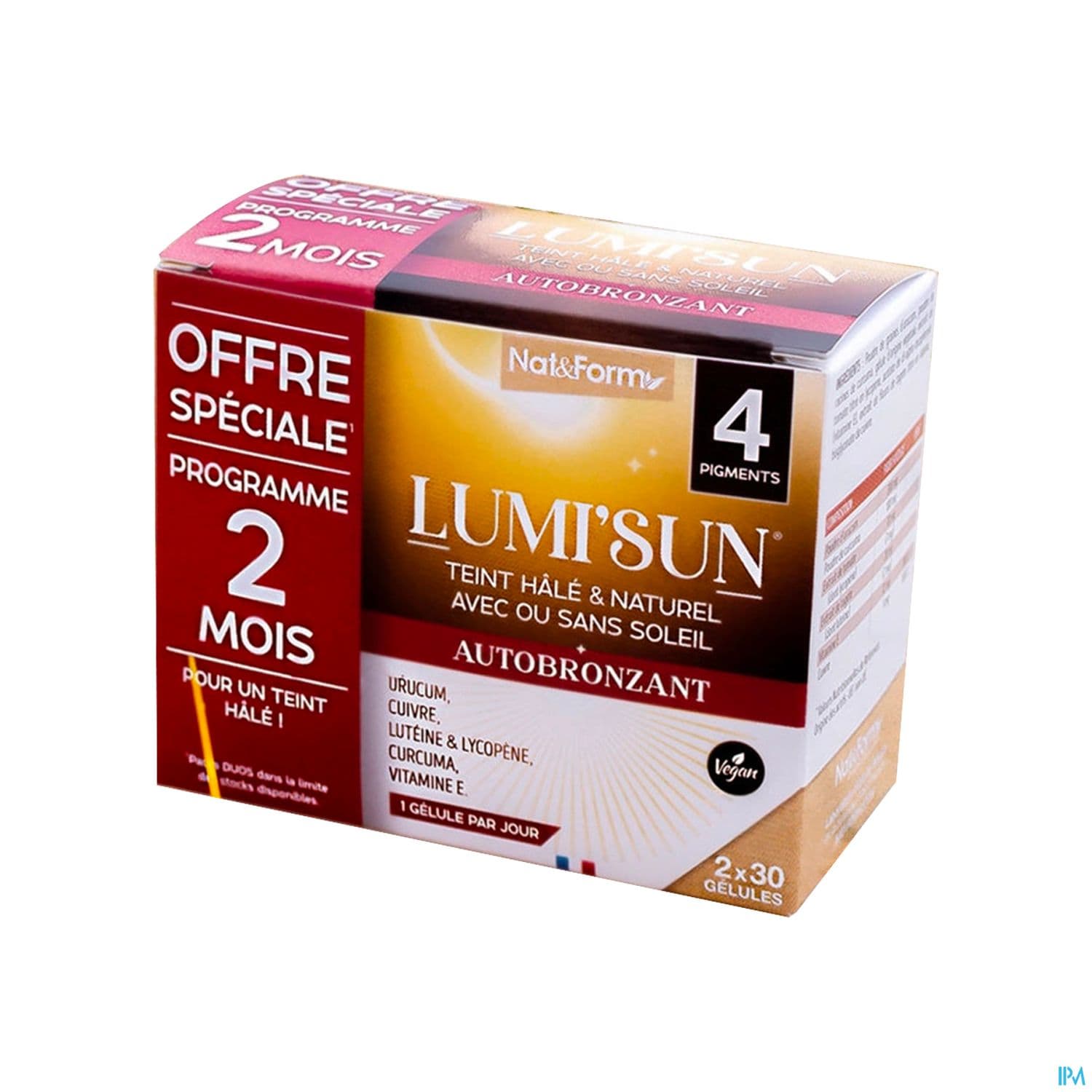 NAT&FORM LUMISUN BRONZ GELUL 30X2