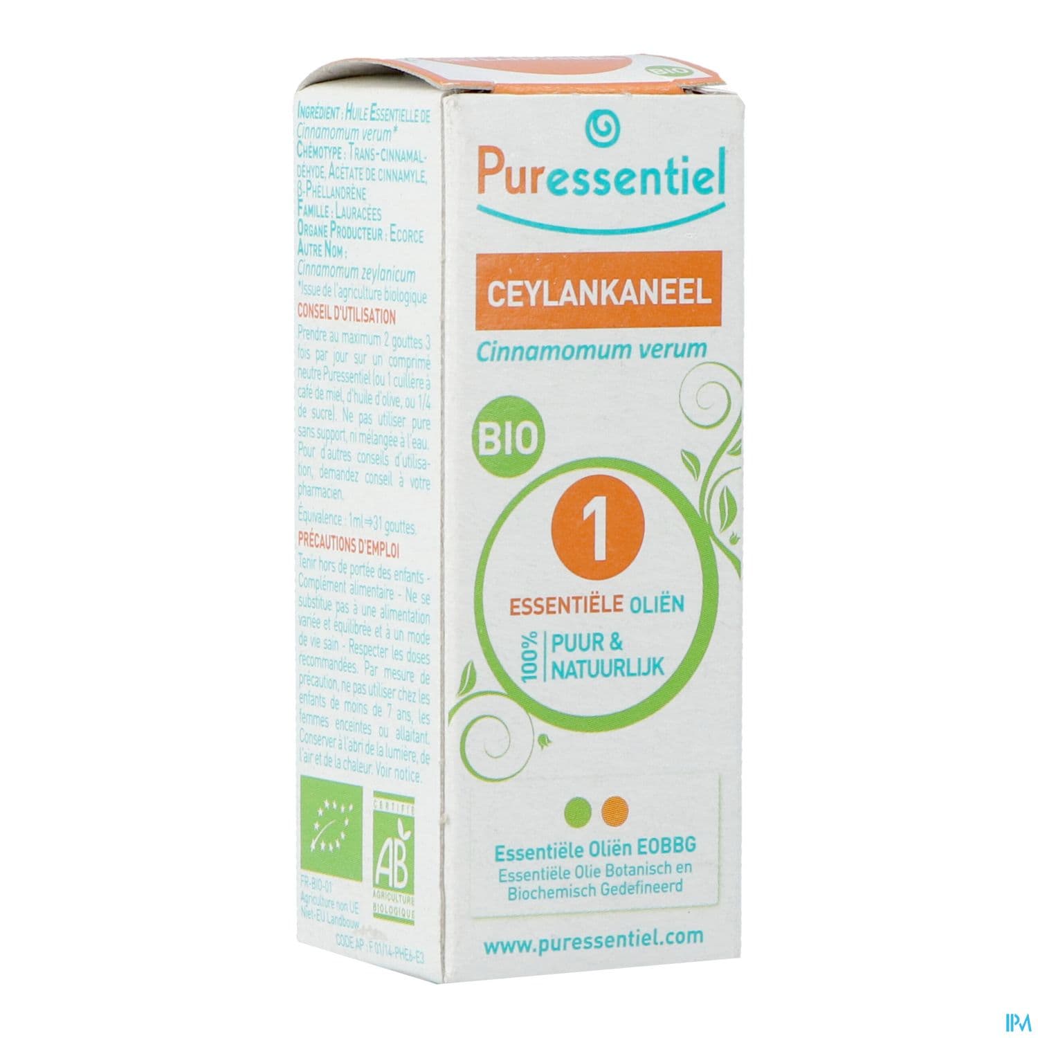 Puressentiel Huile Essentielle Cannelle Ceylan Bio 5ml