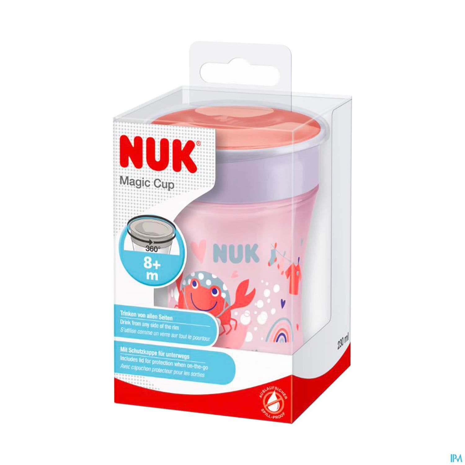 Nuk Tasse Magic Cup 360 Silicone Fille 8m+