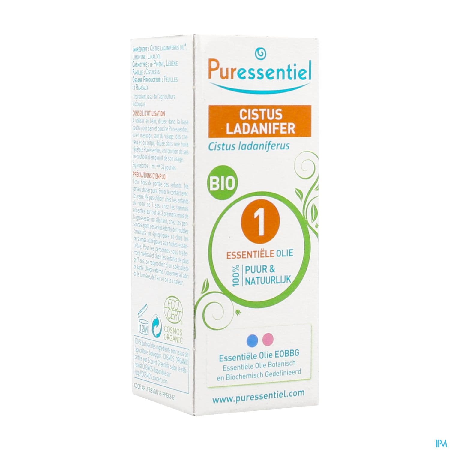 Puressentiel Huile Essentielle Ciste Ladanifere Bio 5ml
