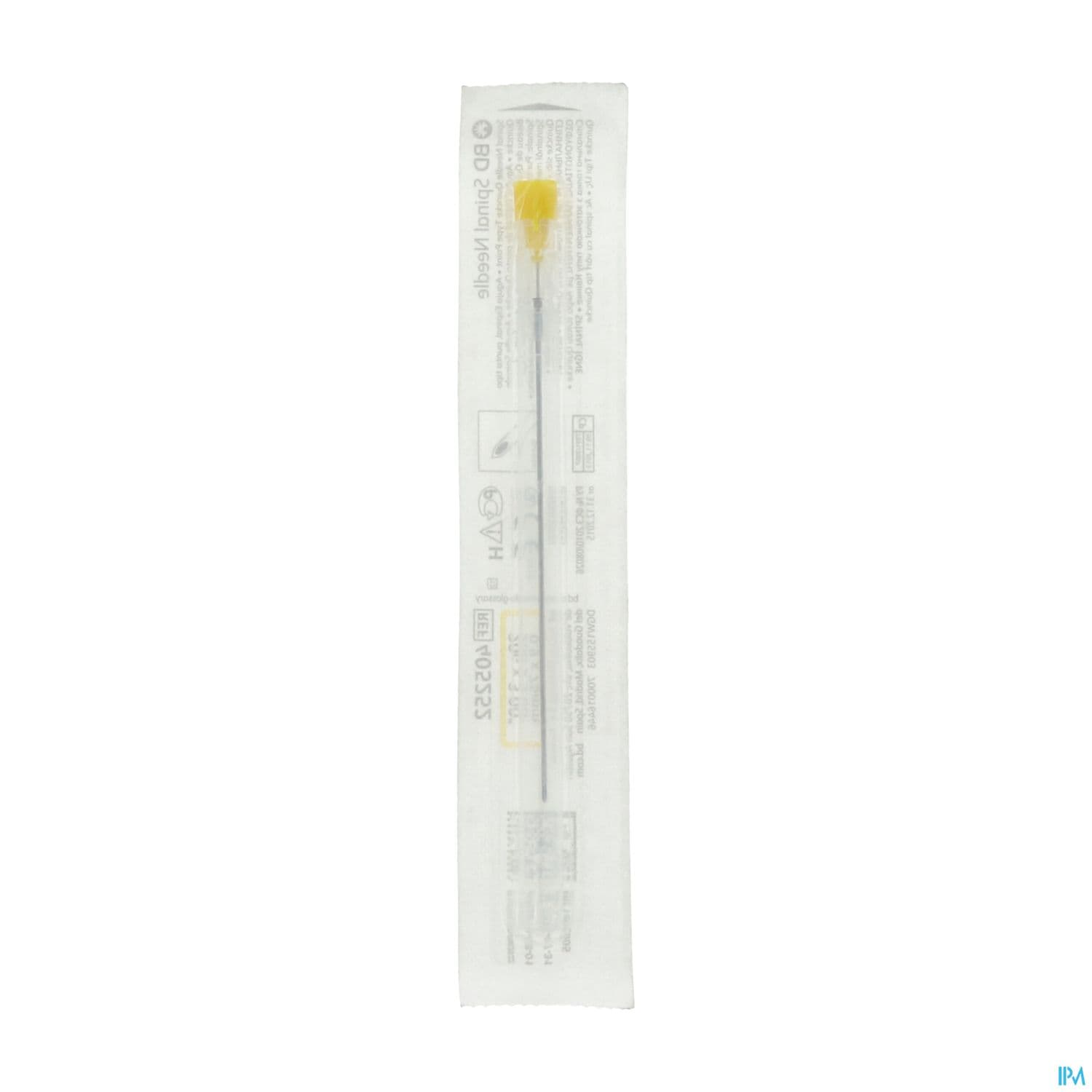 AIG BD SPINAL 75MM 9/10 JAUNE 20G