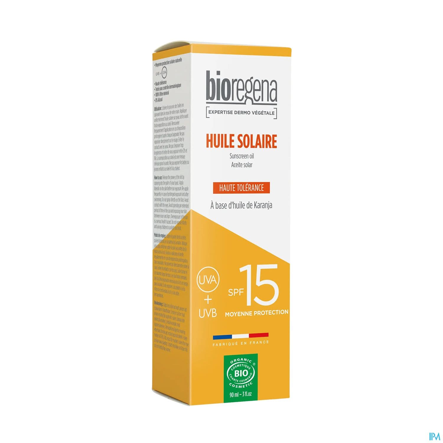 BIOREGENA HLE SOL SPF 15 SPR 90ML — Pharmacie du Parc - Neuilly-sur-Seine