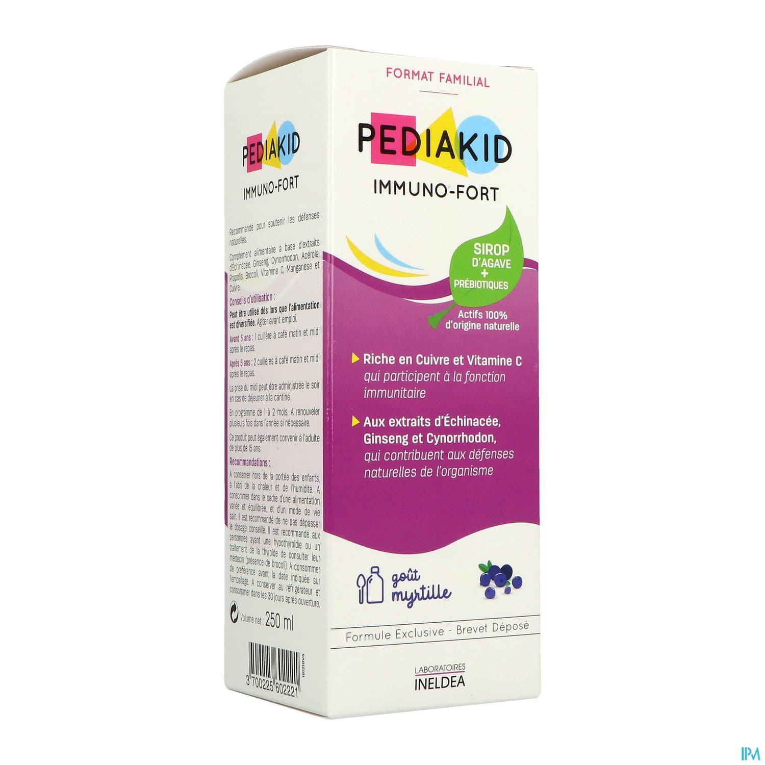 PEDIAKID IMMUNO FORT SP MYRT 250ML