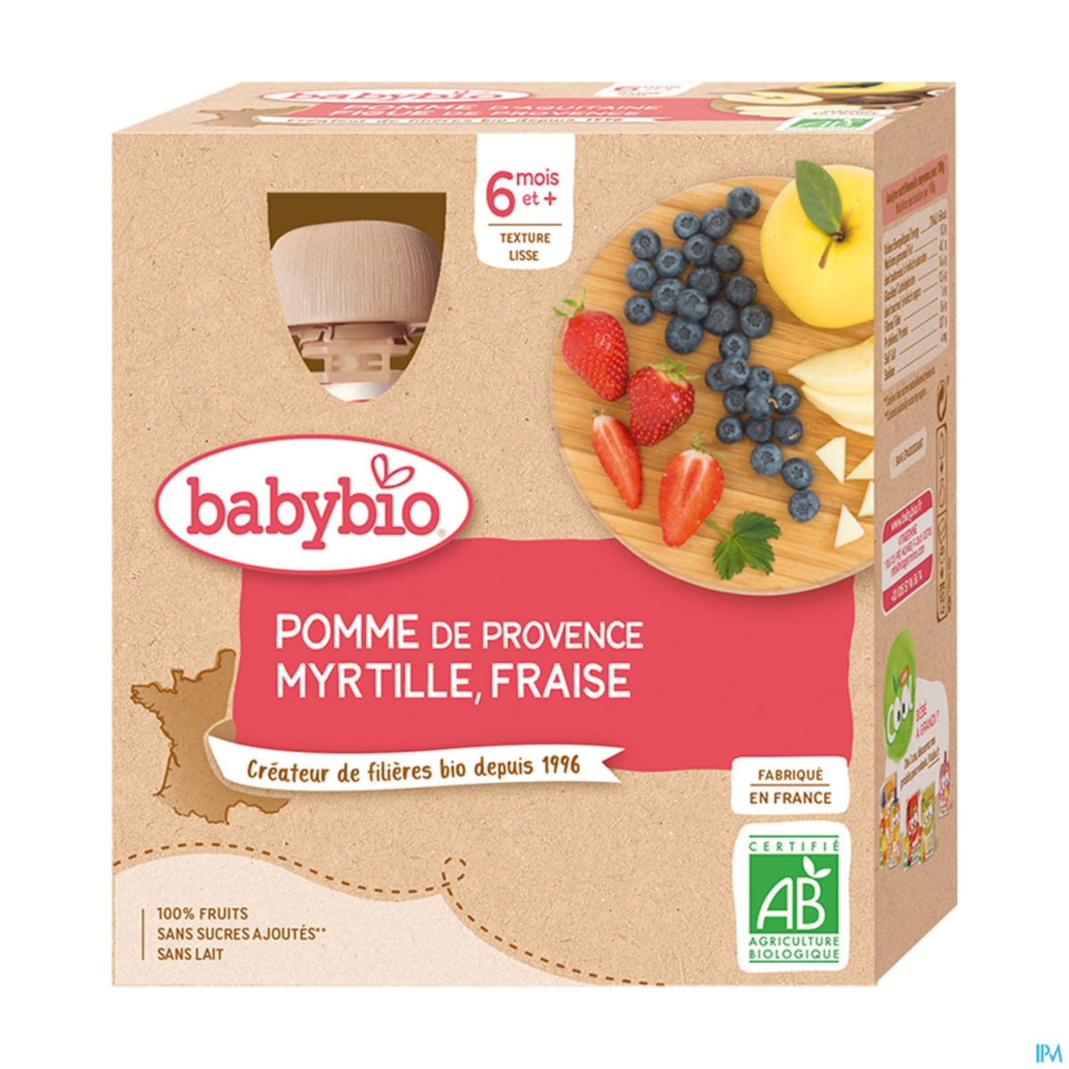 BABYBIO GOURD POM/MYR/FR4X90G — Pharmacie Lafayette Bordeaux