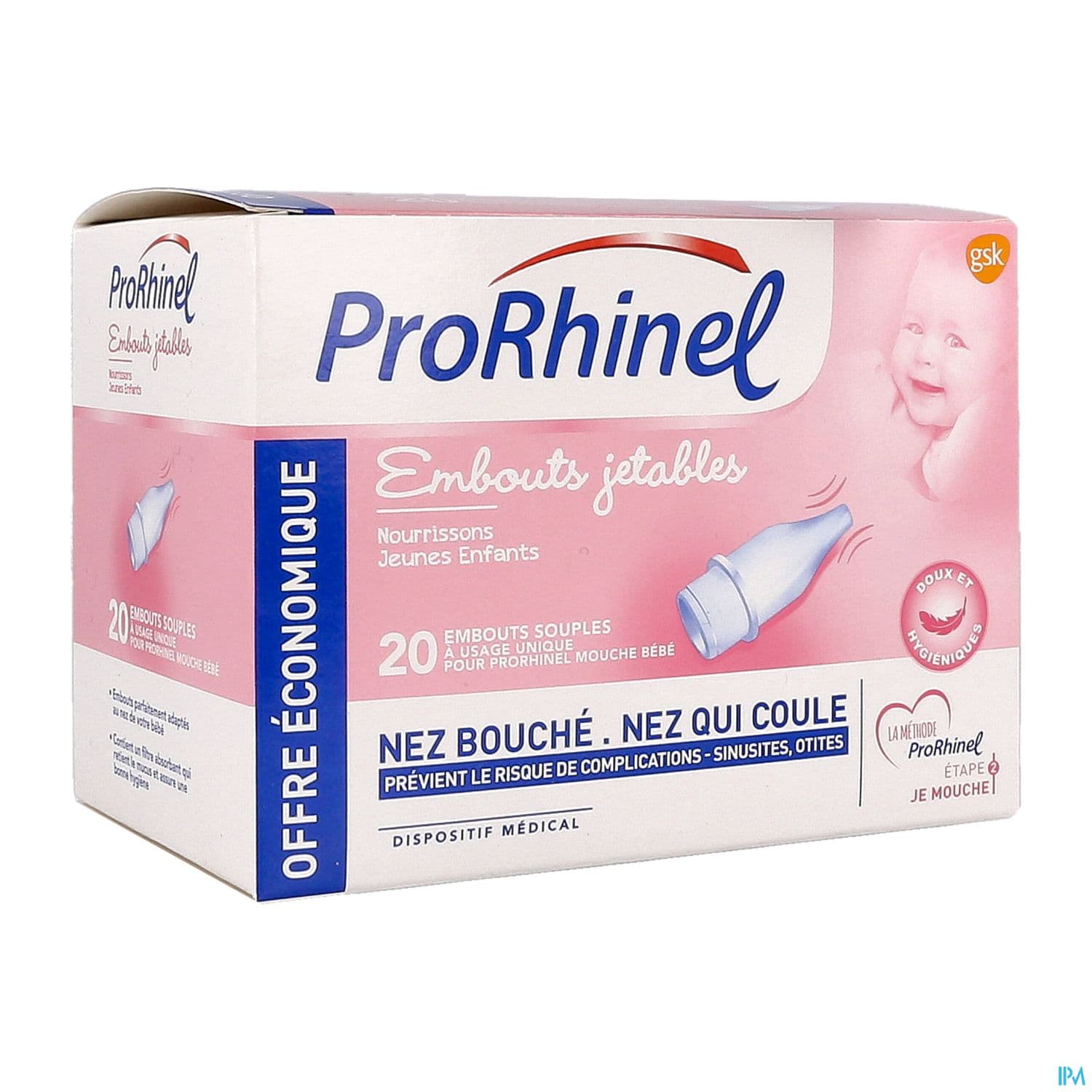 Prorhinel Embout Jetable Souple X20
