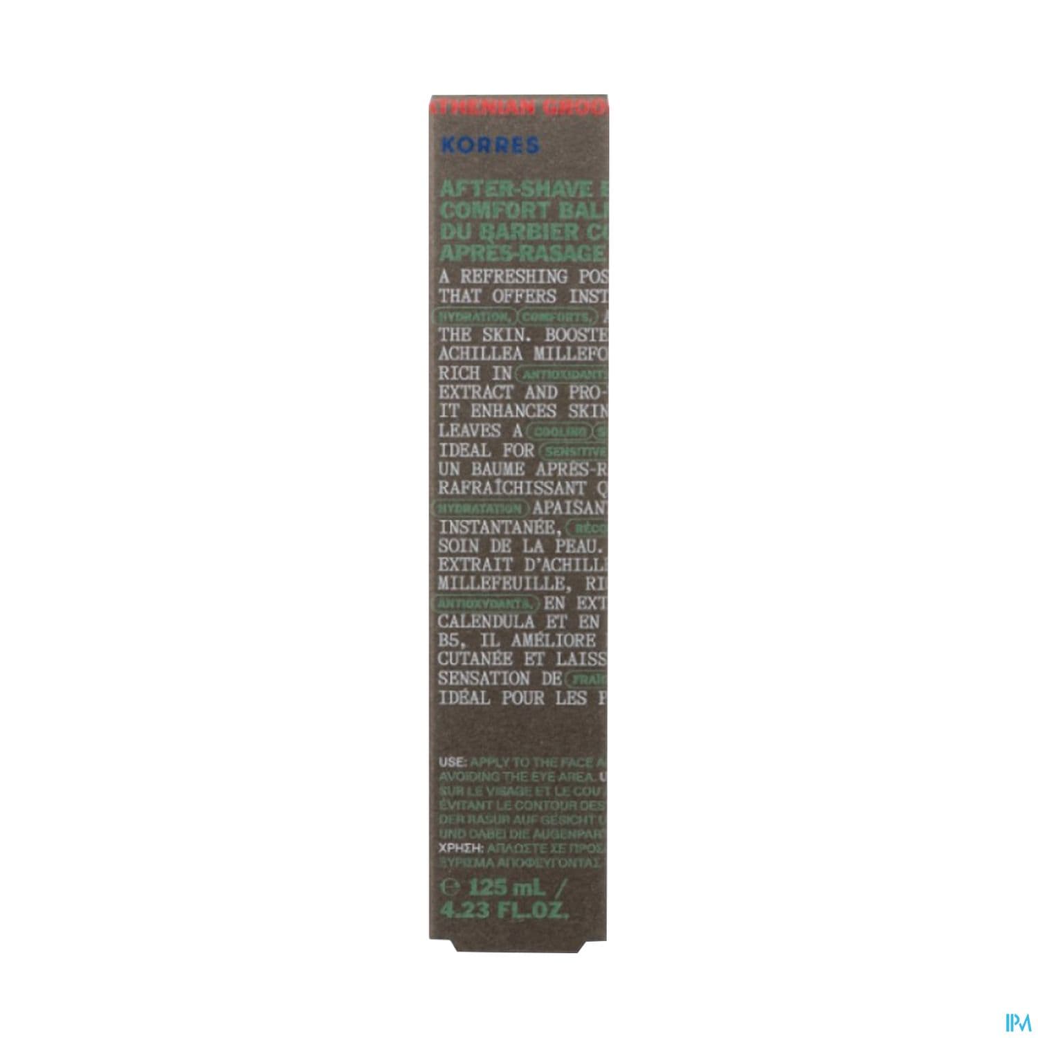 Korres Homme Baume Apres Rasage 125ml — Pharmacie Apothical Carré Sénart