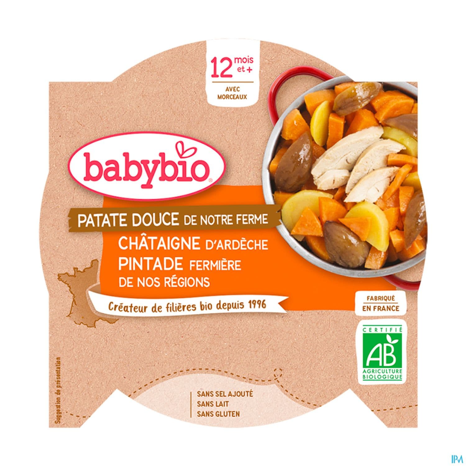 BABYBIO ASS P DOUCE PINT/CHAT 230G