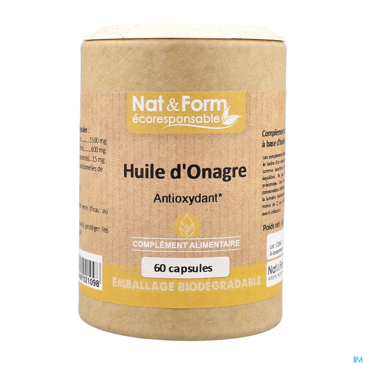 NAT&FORM ECO ONAGRE CAPS60