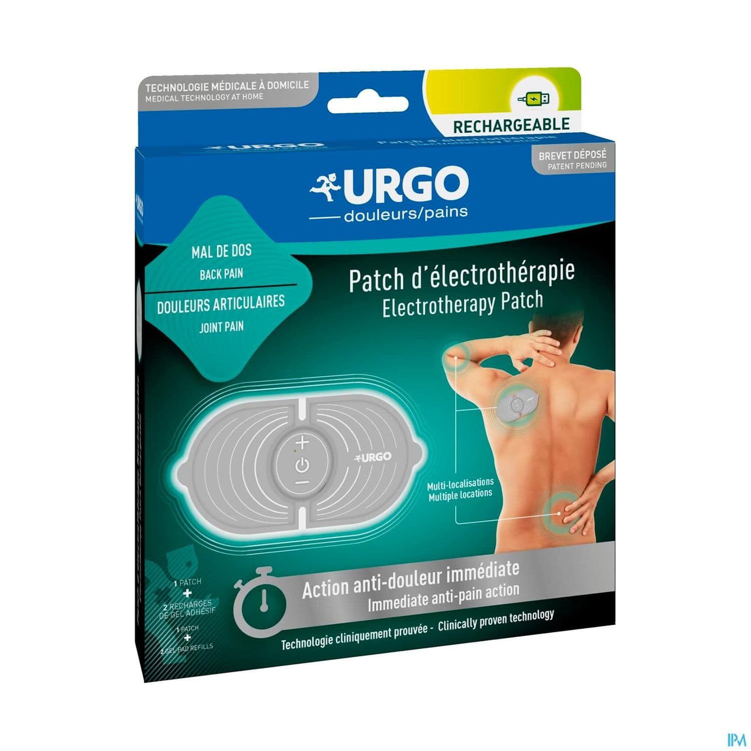 URGO PATCH ELECTROTHERAP RECHARG