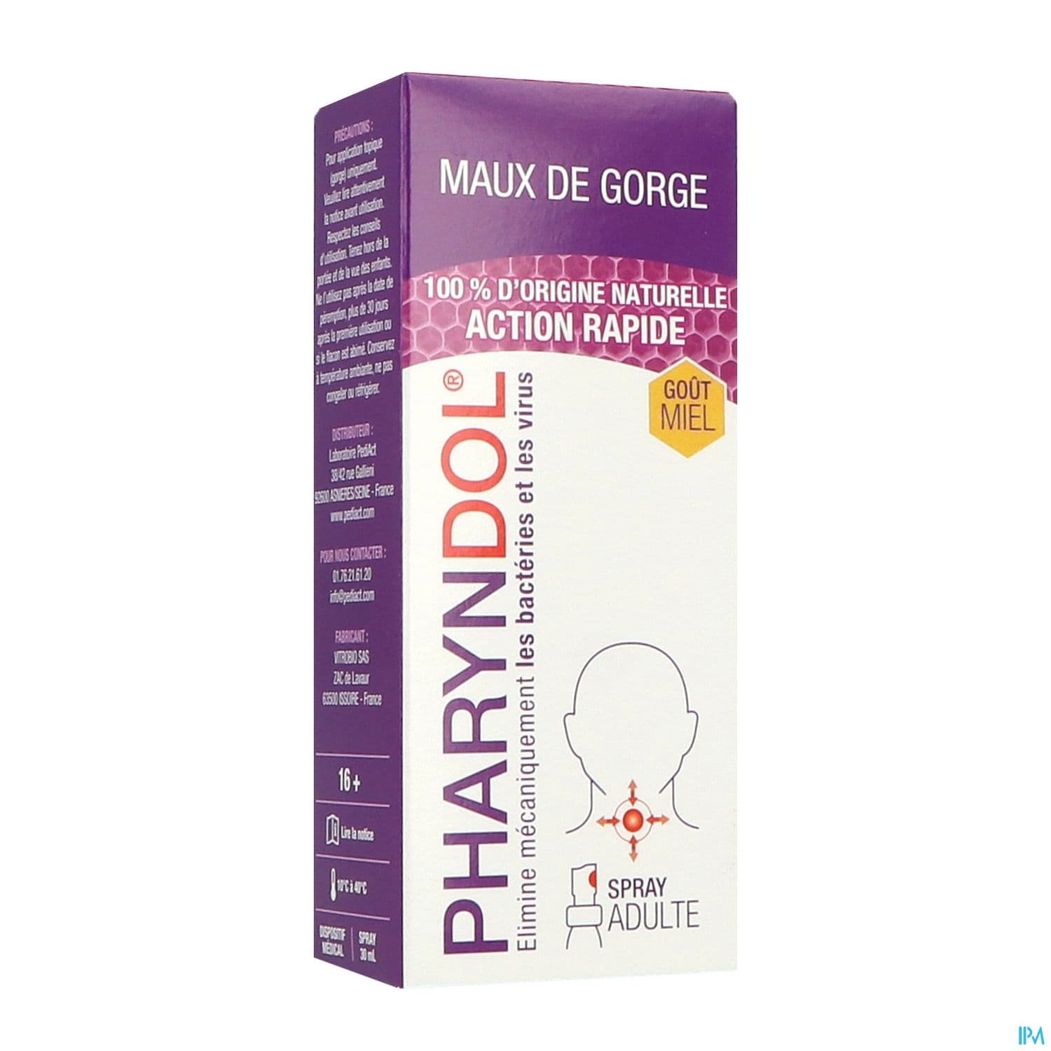PHARYNDOL ADULTE SPRAY GORGE 30ML