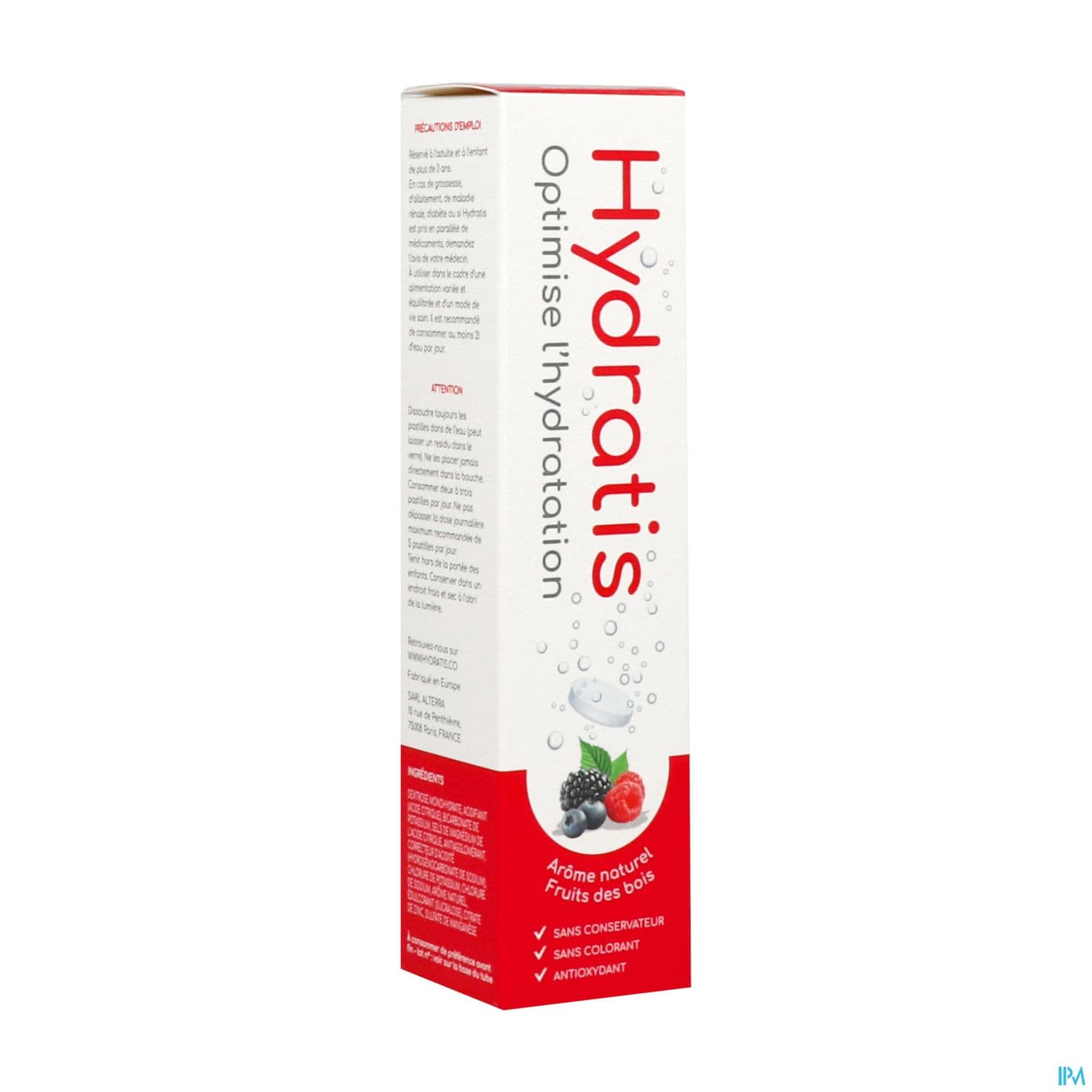 Hydratis Comprime Effervescent Fruits Des Bois 20