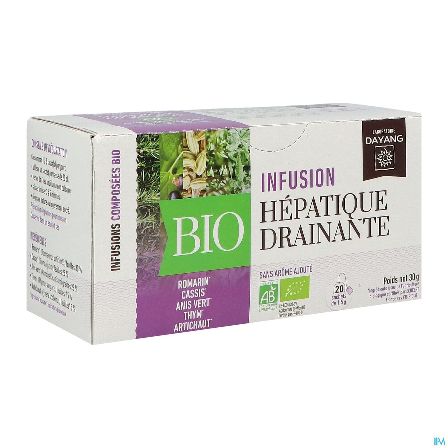 Dayang Infusion Hepatique Drainante Bio Infusette 1g5 X20