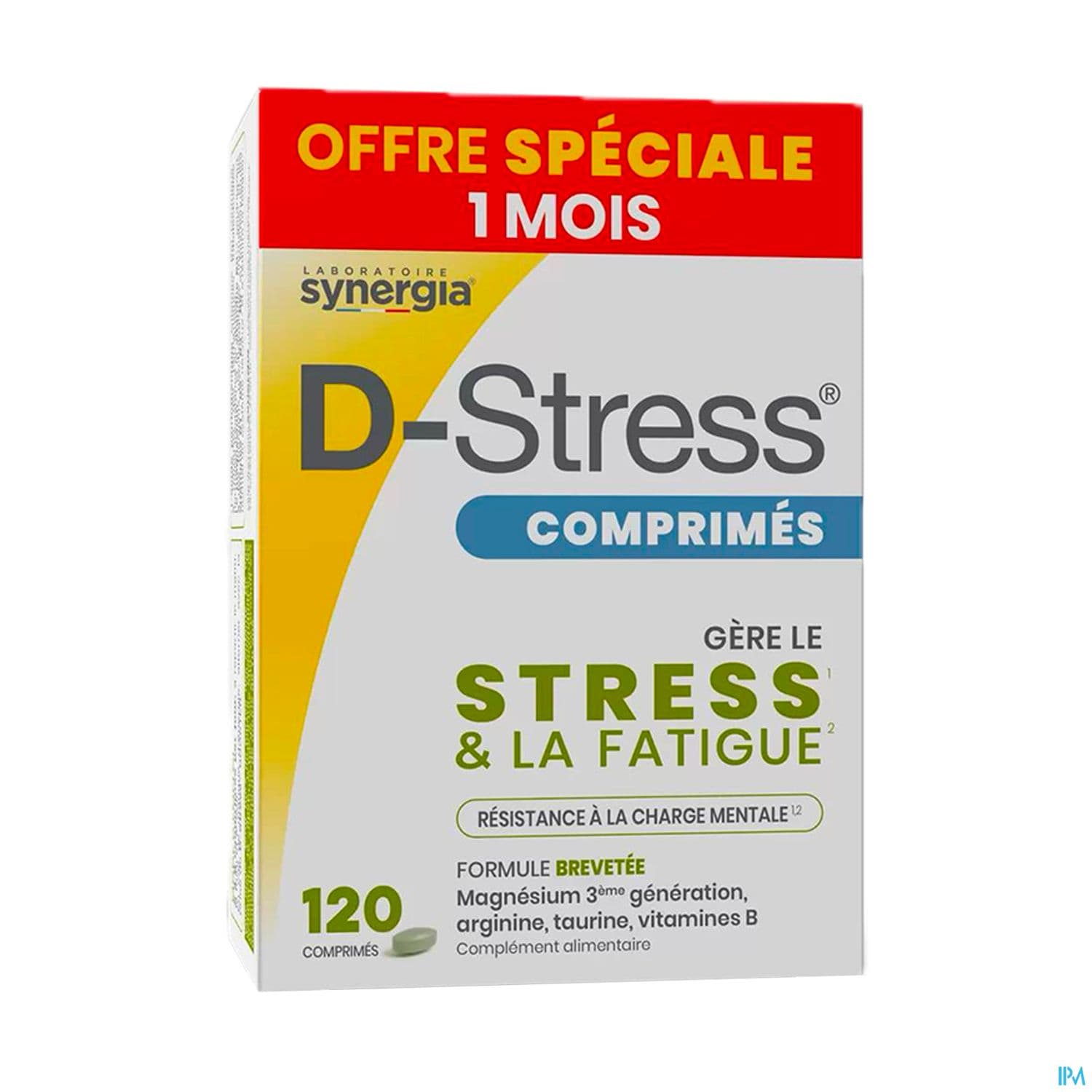 Synergia D Stress Comprime 120