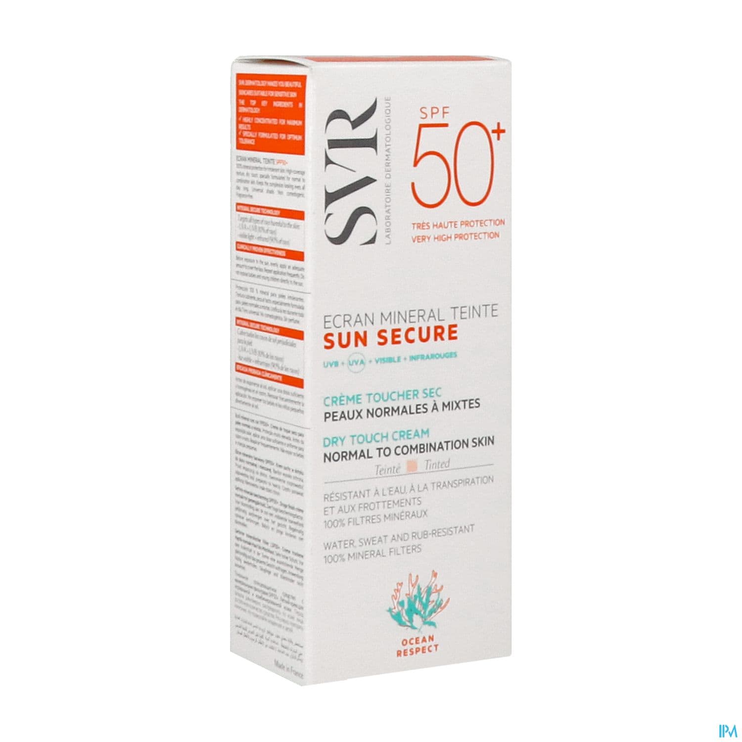 Sun Secure Mineral Teite Peau Normale Ip50+ 60ml