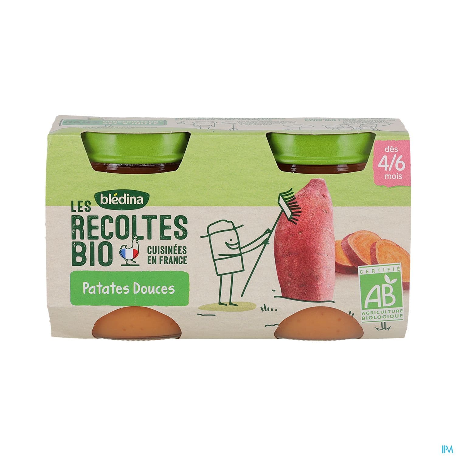 Bledina Les Recoltes Bio Pot Patate Douce 130g X2