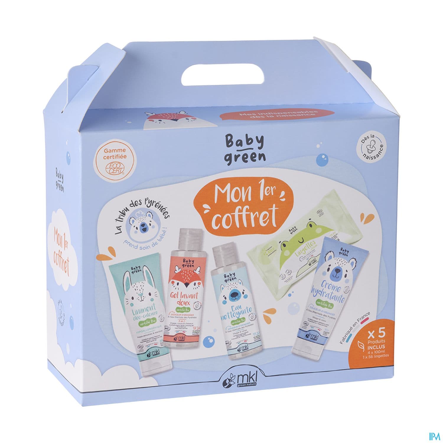 MKL BABY GREEN COFFRET NAISSANCE