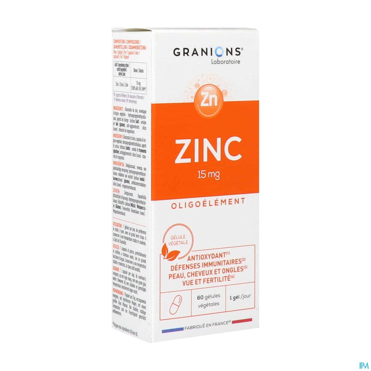 GRANIONS ZINC GELUL 60