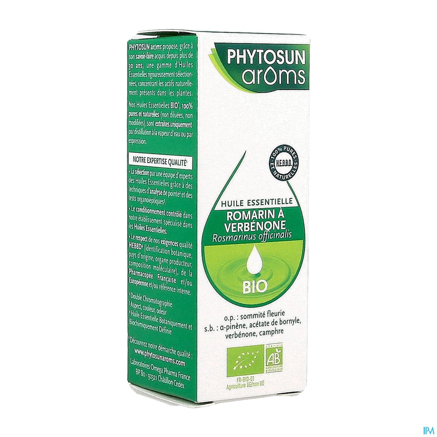 Phytosun Aroms Huile Essentielle Romarin Verberone Bio 5ml
