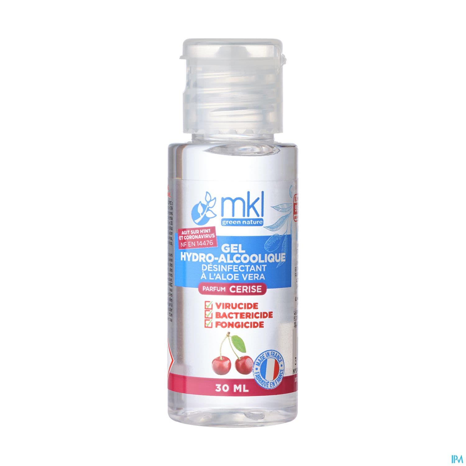 Mkl Green Nature Gel Hydroalcoolique Cerise 30ml