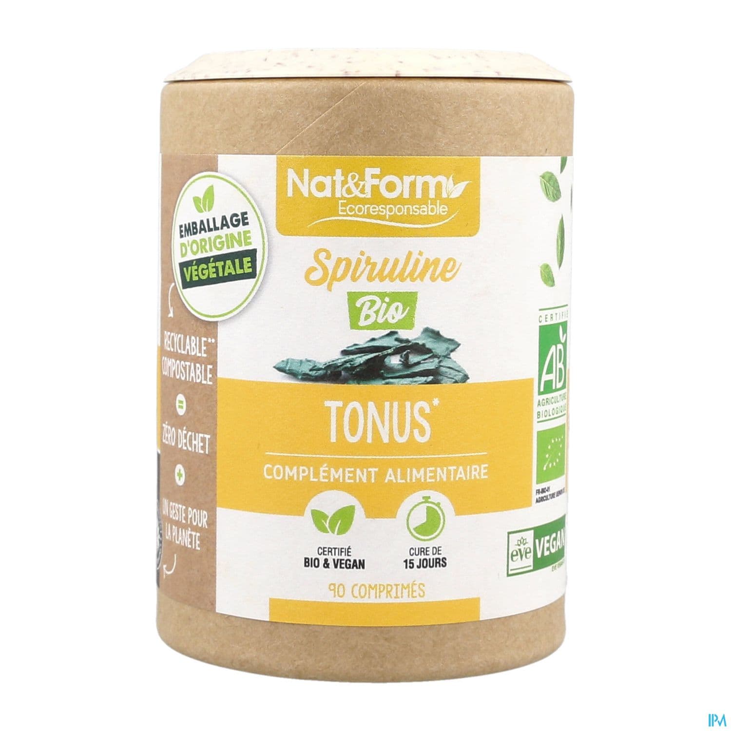 NAT&FORM ECO SPIRULINE BIO CPR90