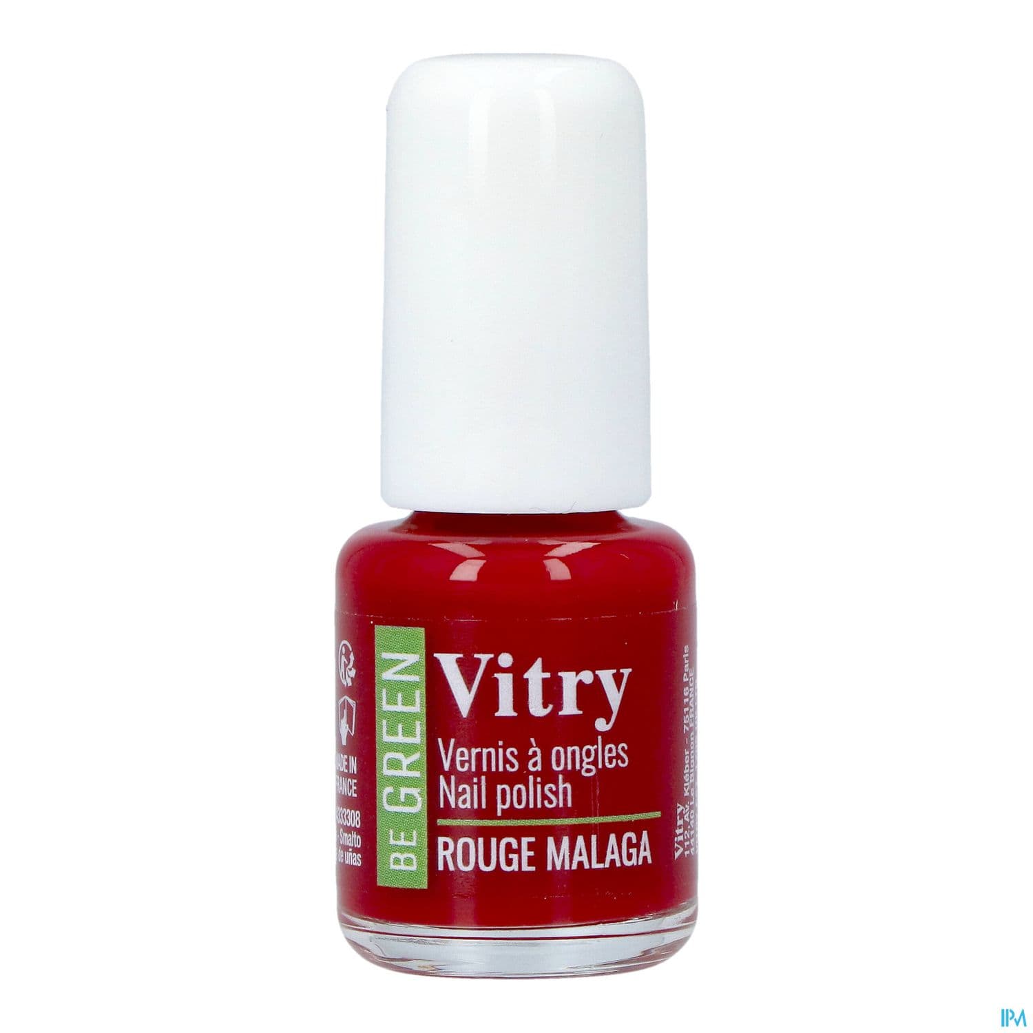 Vitry Be Green Vernis Ongles Rouge Malaga 6ml