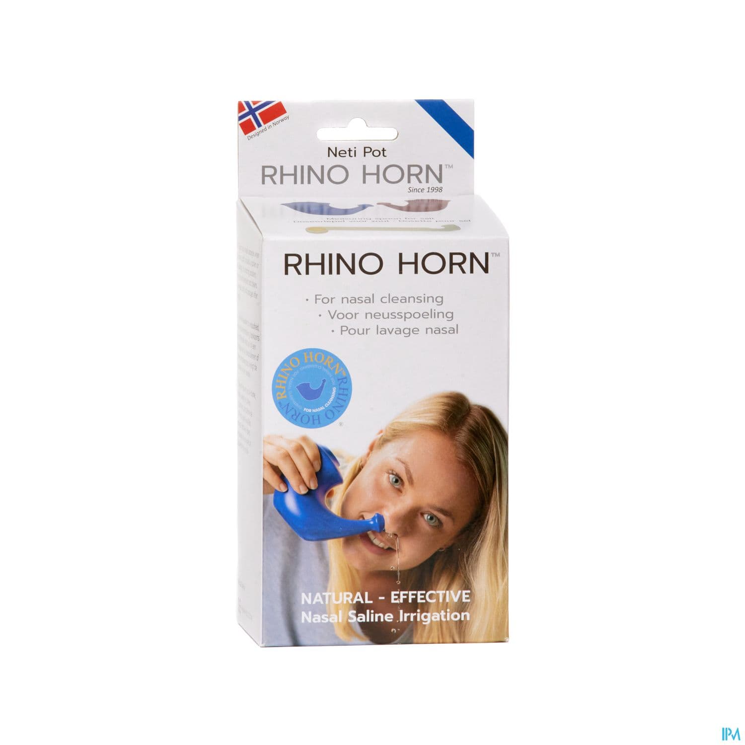 Rhino Horn Adulte Appareil Pour Lavage Des Fosses Nasales Bleu — Grande Pharmacie du Centre