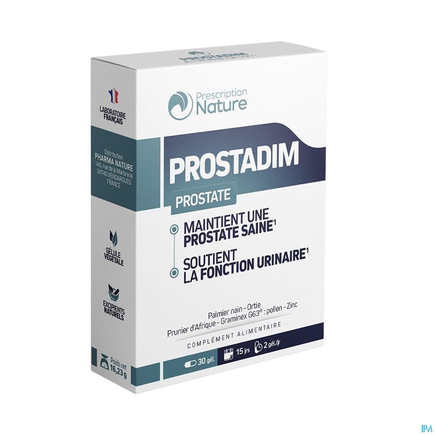 PRESCRIPTION NAT PROSTADIM GELU 30 — Pharmacie Centrale - Domène