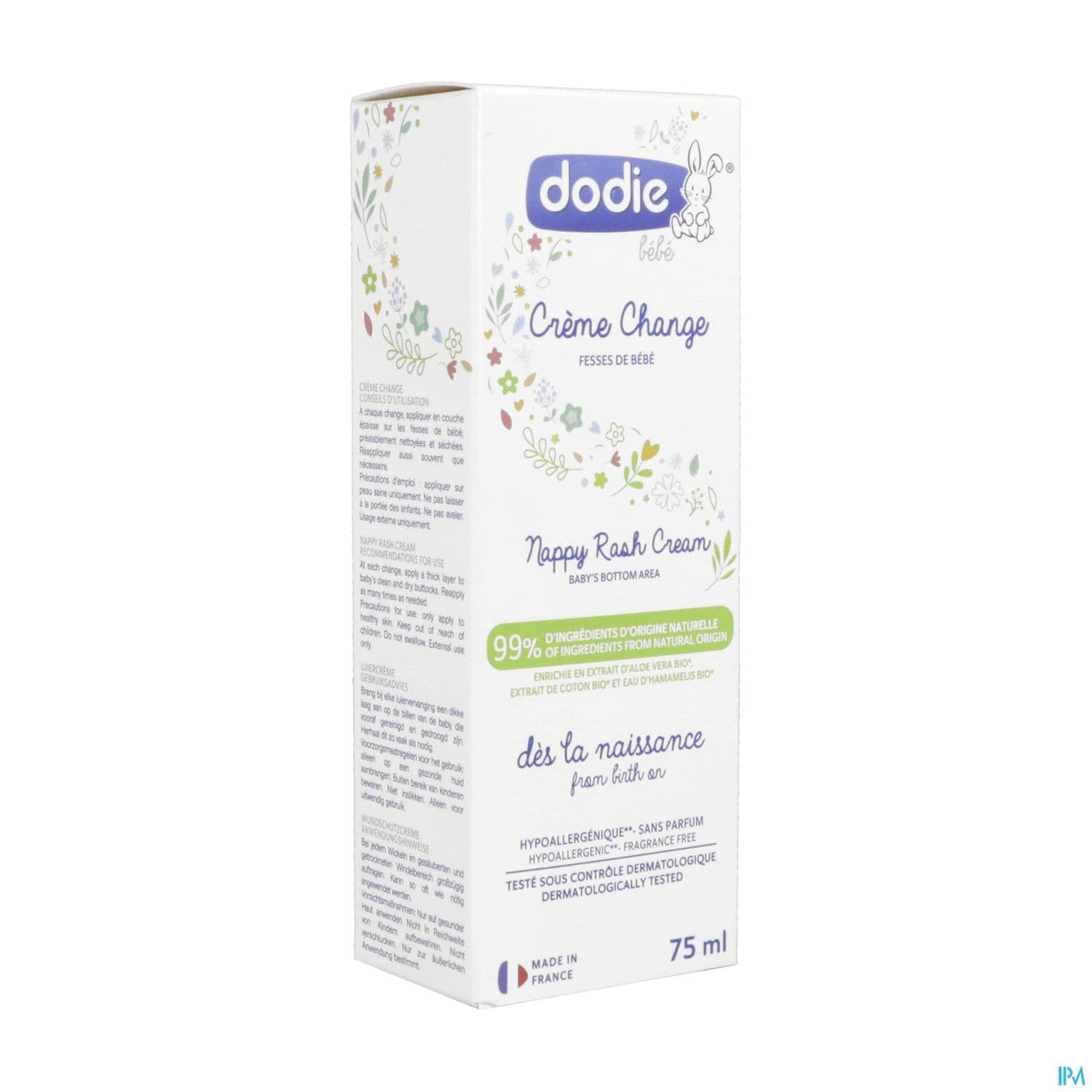 DOD CREME CHANGE S/PARFUM 75ML — Grande Pharmacie de la Rode